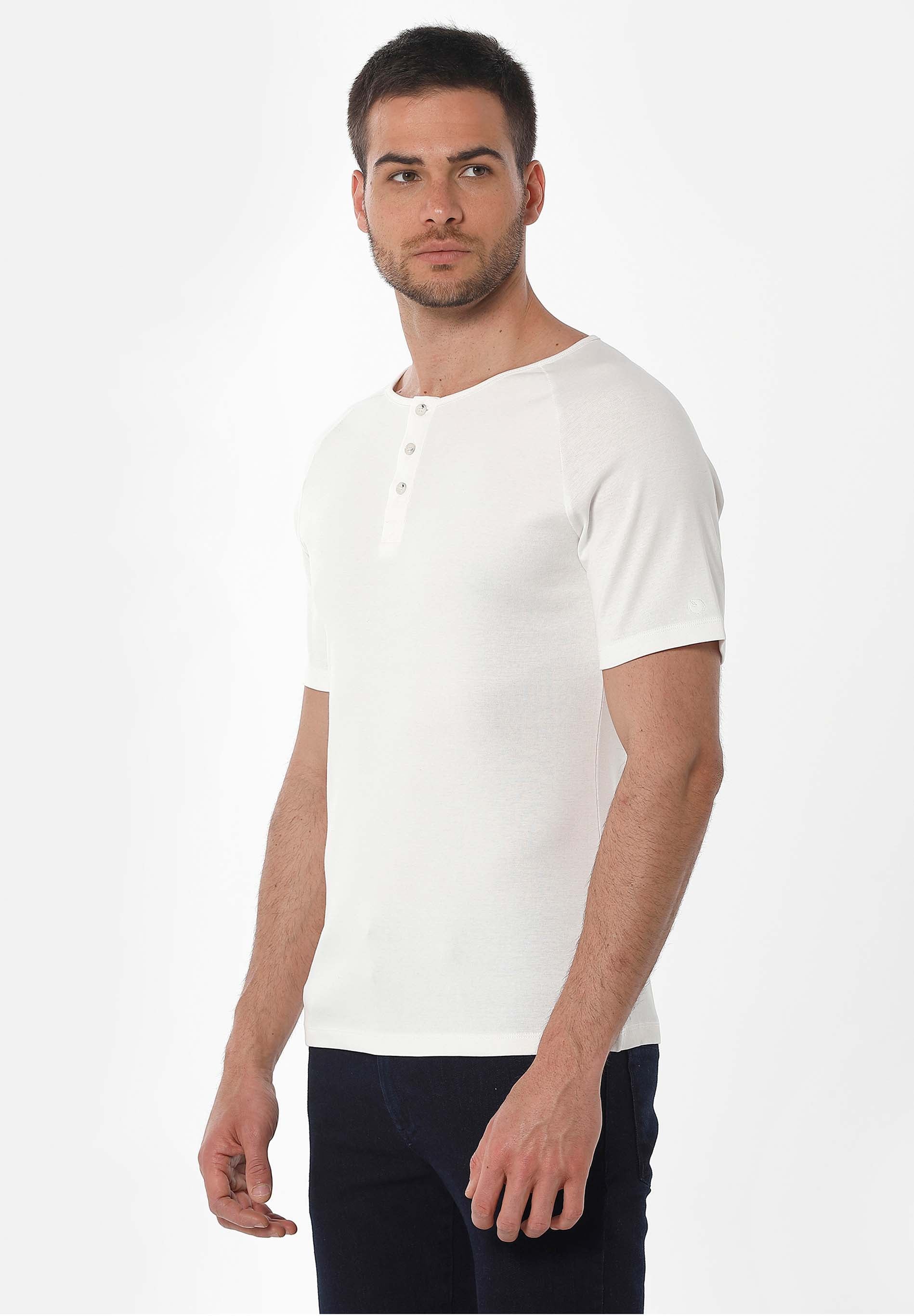 Henley-Shirt aus Bio-Baumwolle mit Raglanärmeln