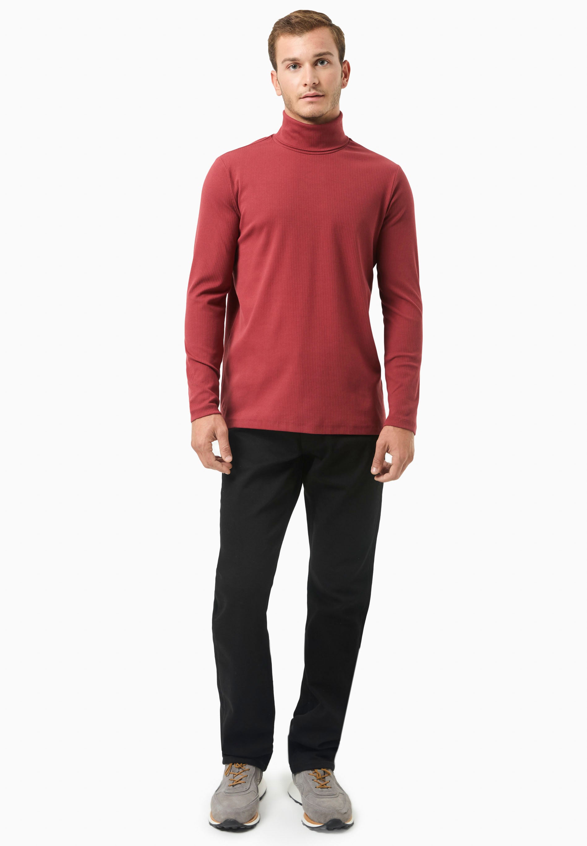 Rollkragenshirt aus Bio-Baumwolle