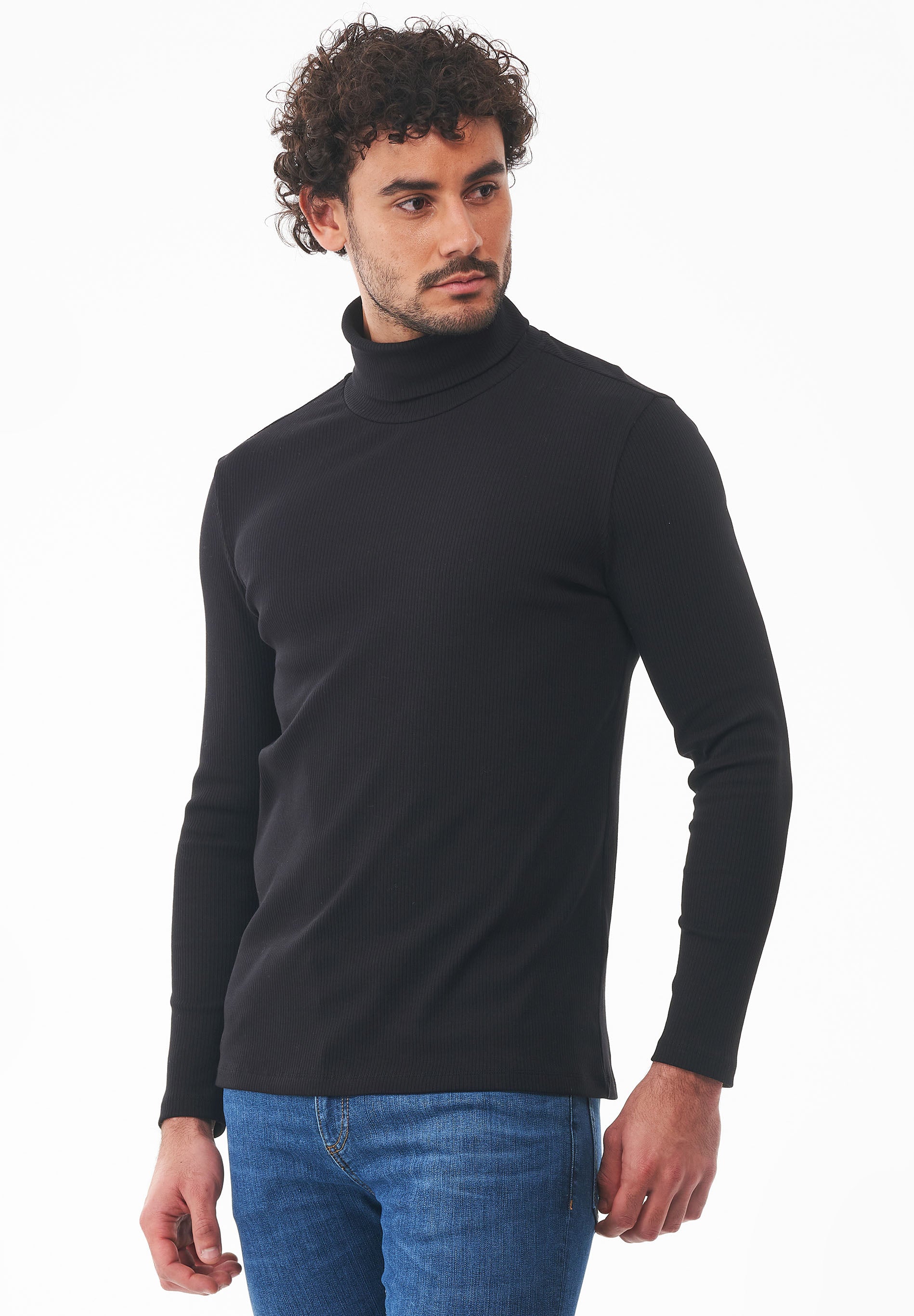Rollkragenshirt aus Bio-Baumwolle