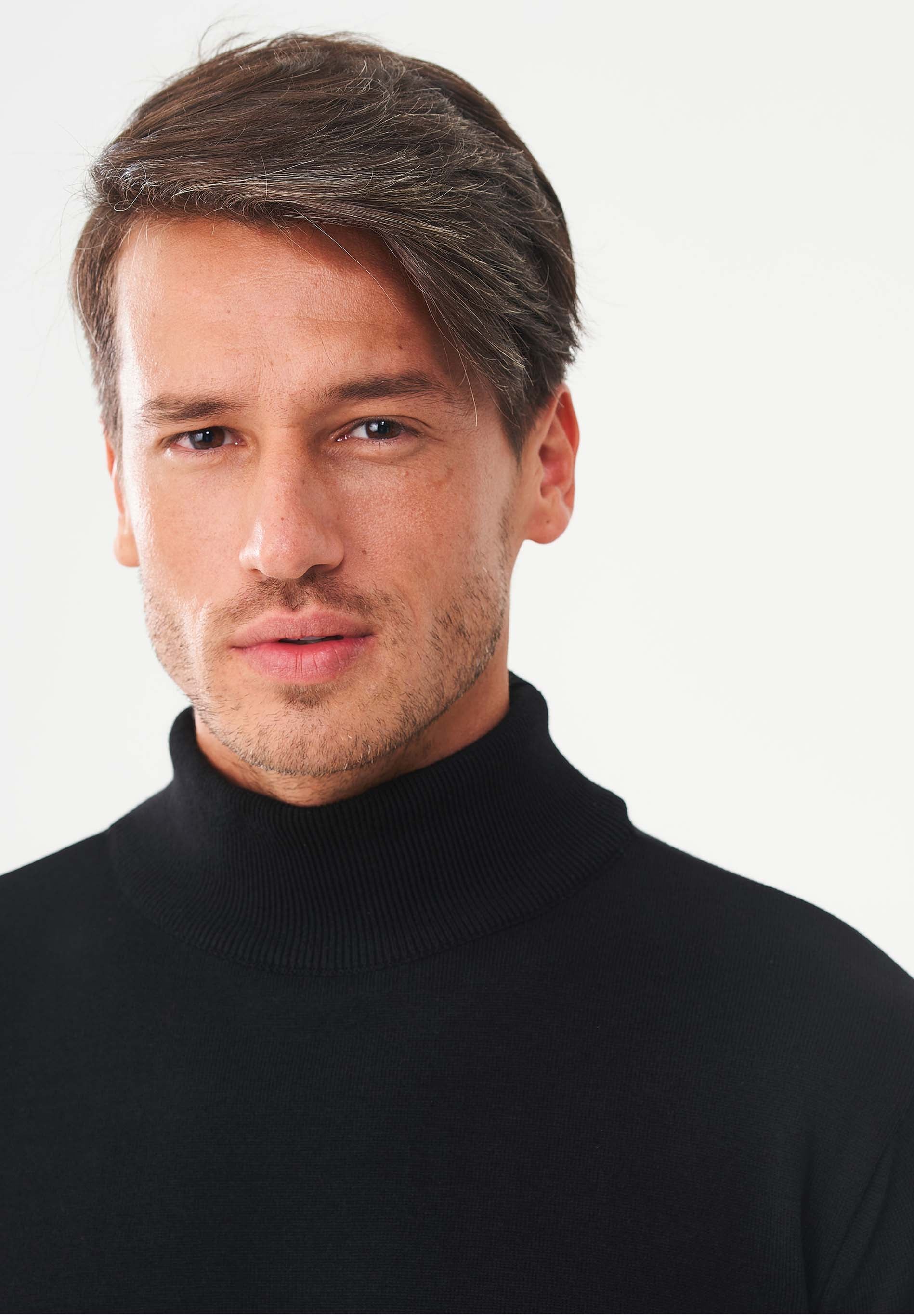 Rollkragenpullover aus Bio-Baumwolle