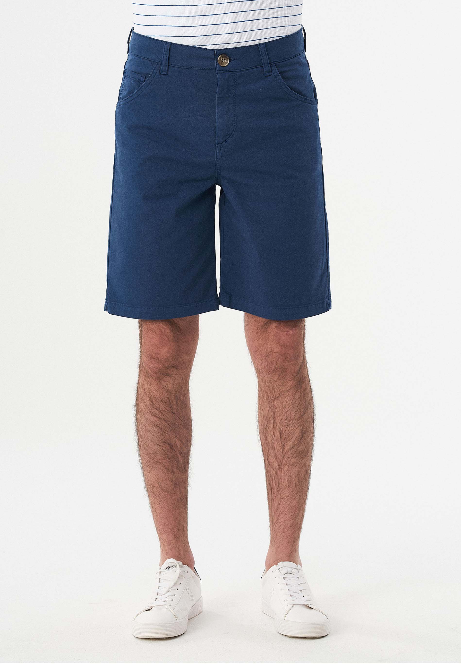 Five-Pocket-Shorts aus Bio-Baumwolle