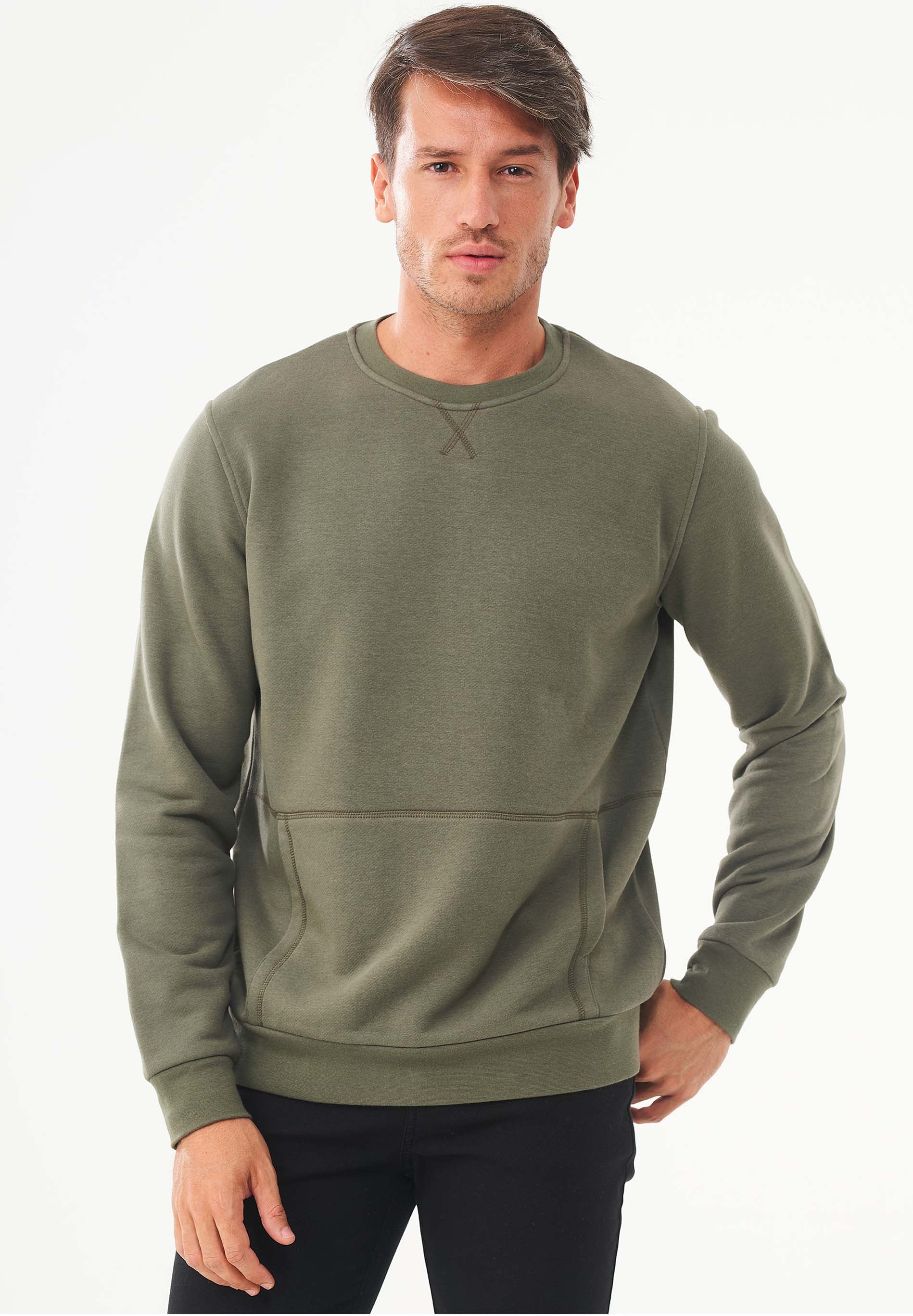 Sweatshirt aus Bio-Baumwolle & Modal mit recyceltem Polyester