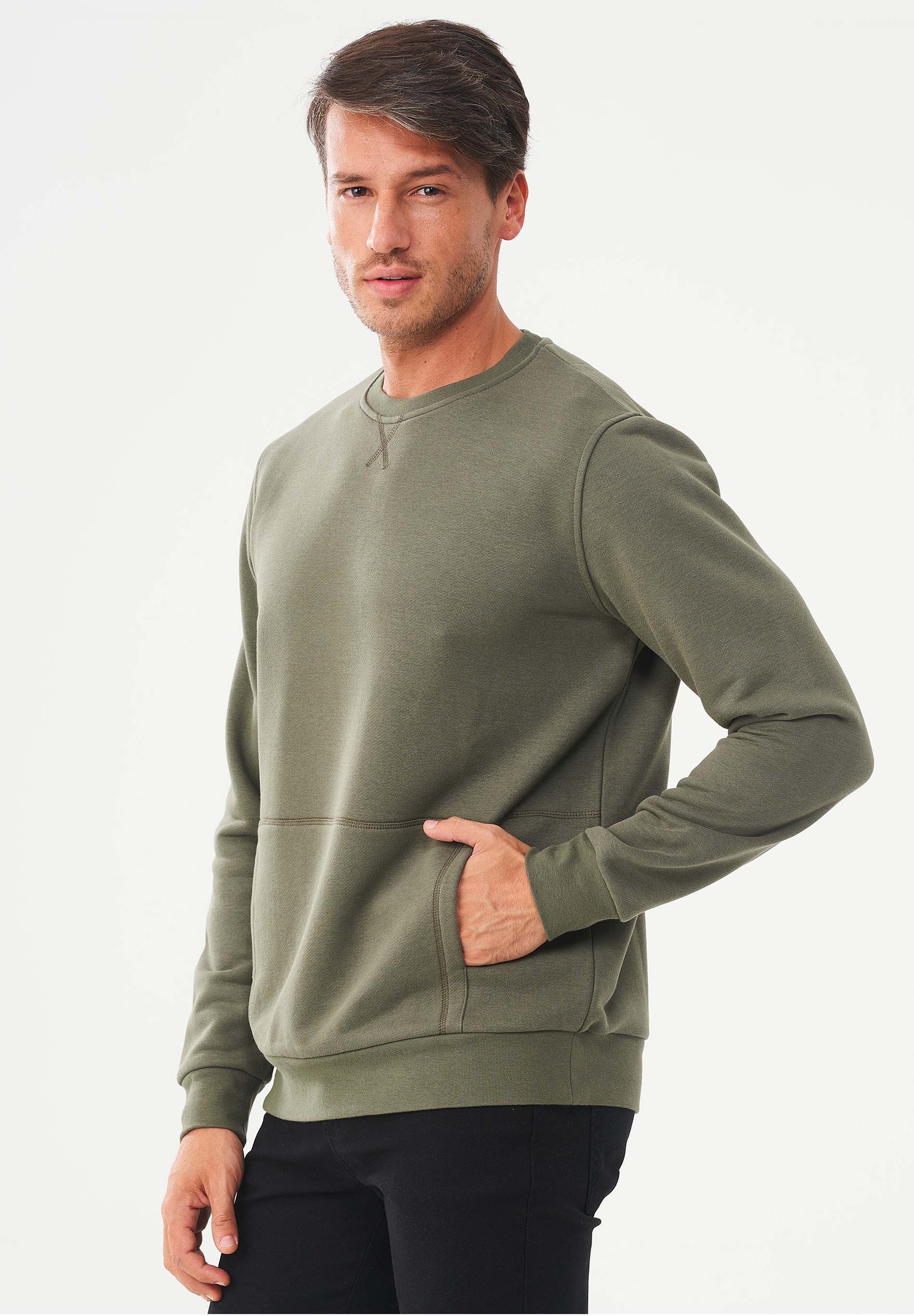 Sweatshirt aus Bio-Baumwolle & Modal mit recyceltem Polyester