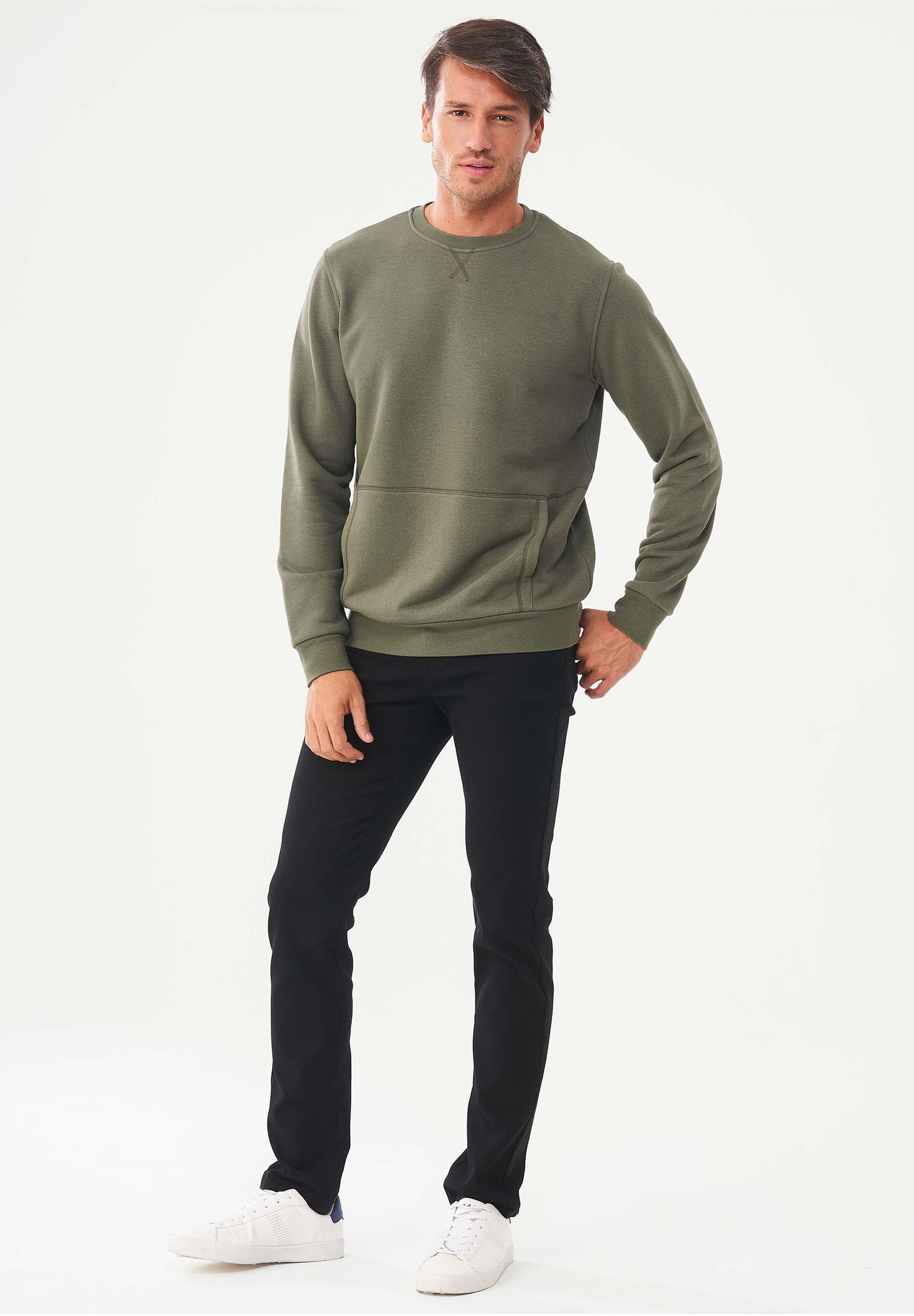 Sweatshirt aus Bio-Baumwolle & Modal mit recyceltem Polyester