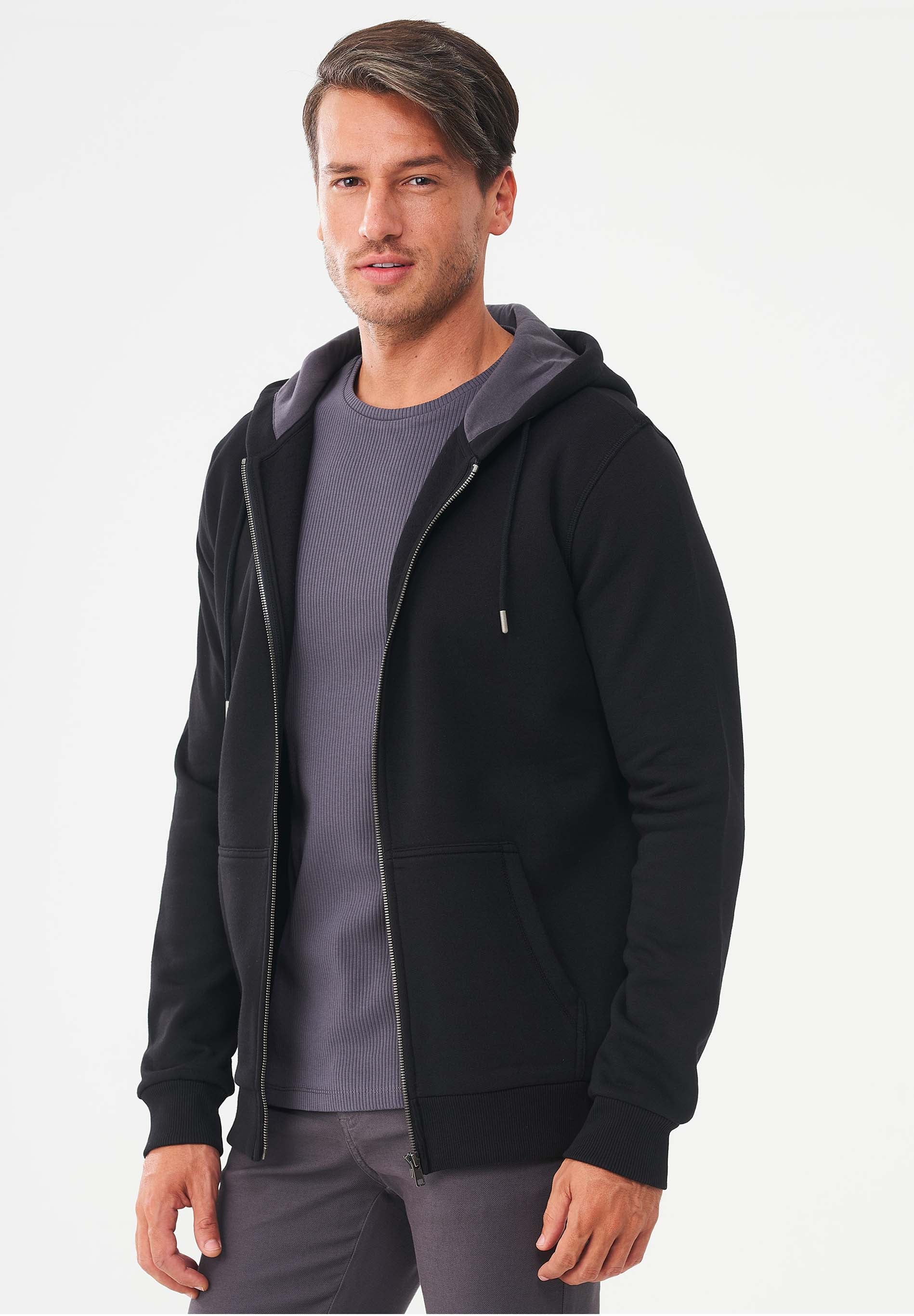 Sweatjacke aus Bio-Baumwolle