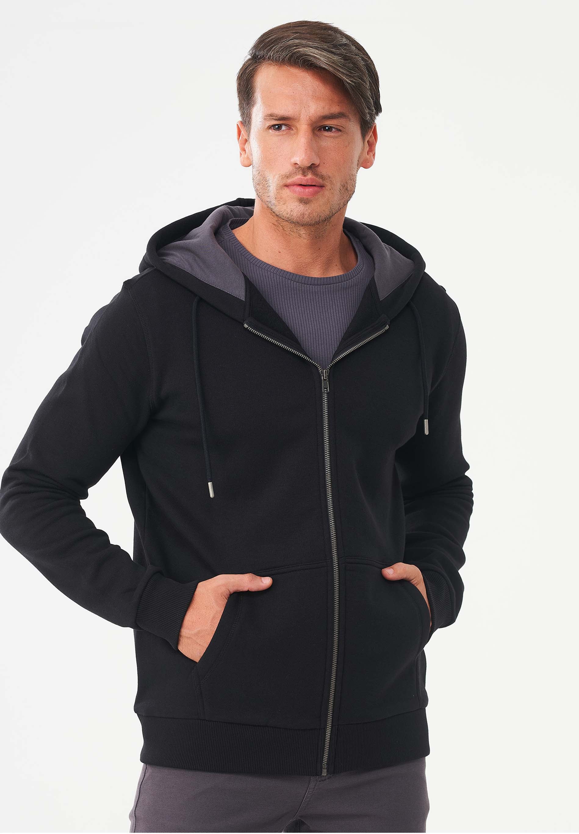 Sweatjacke aus Bio-Baumwolle