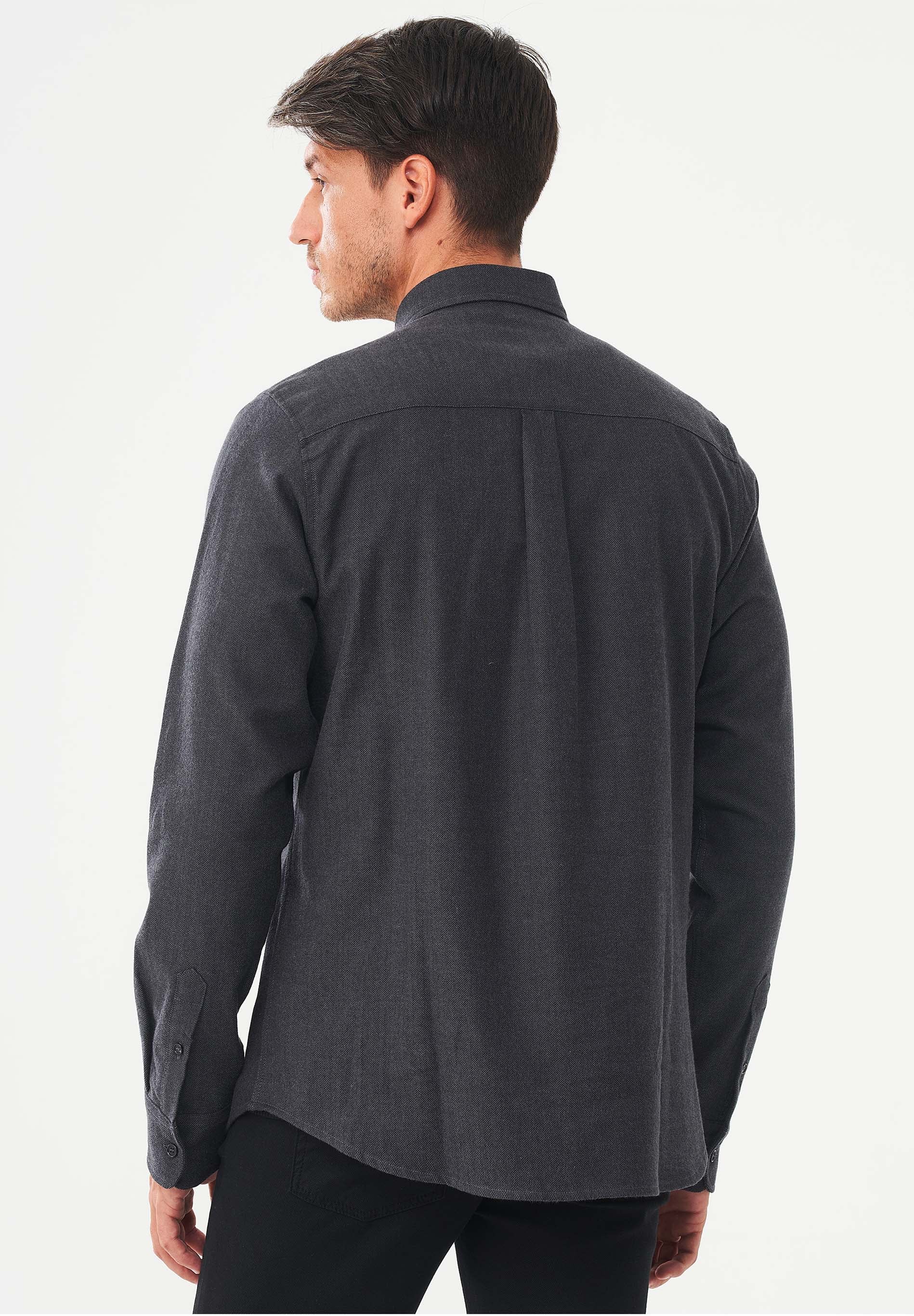 Brushed Twill Hemd aus Bio-Baumwolle