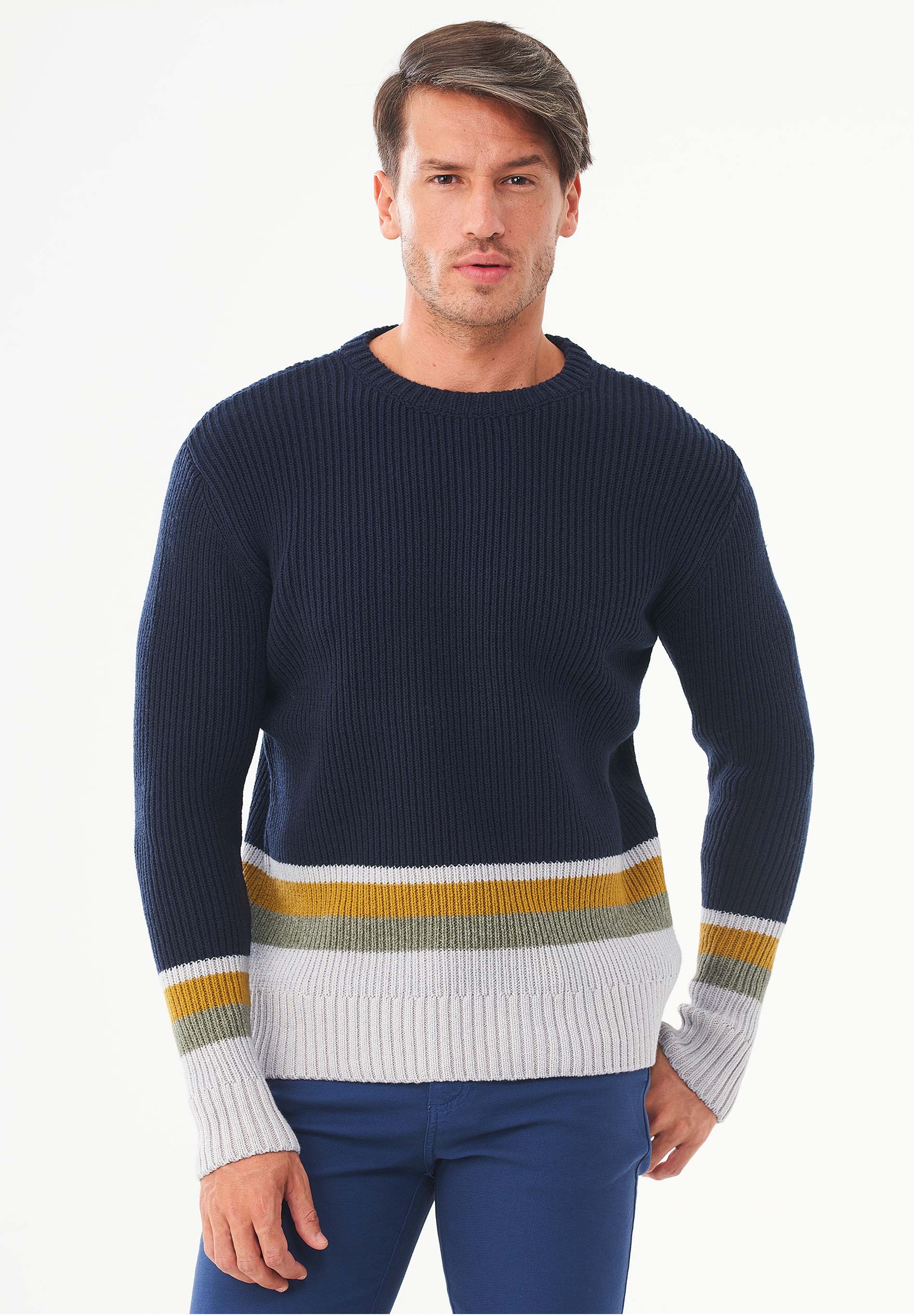 Pullover aus Bio-Merinowolle und Bio-Baumwolle