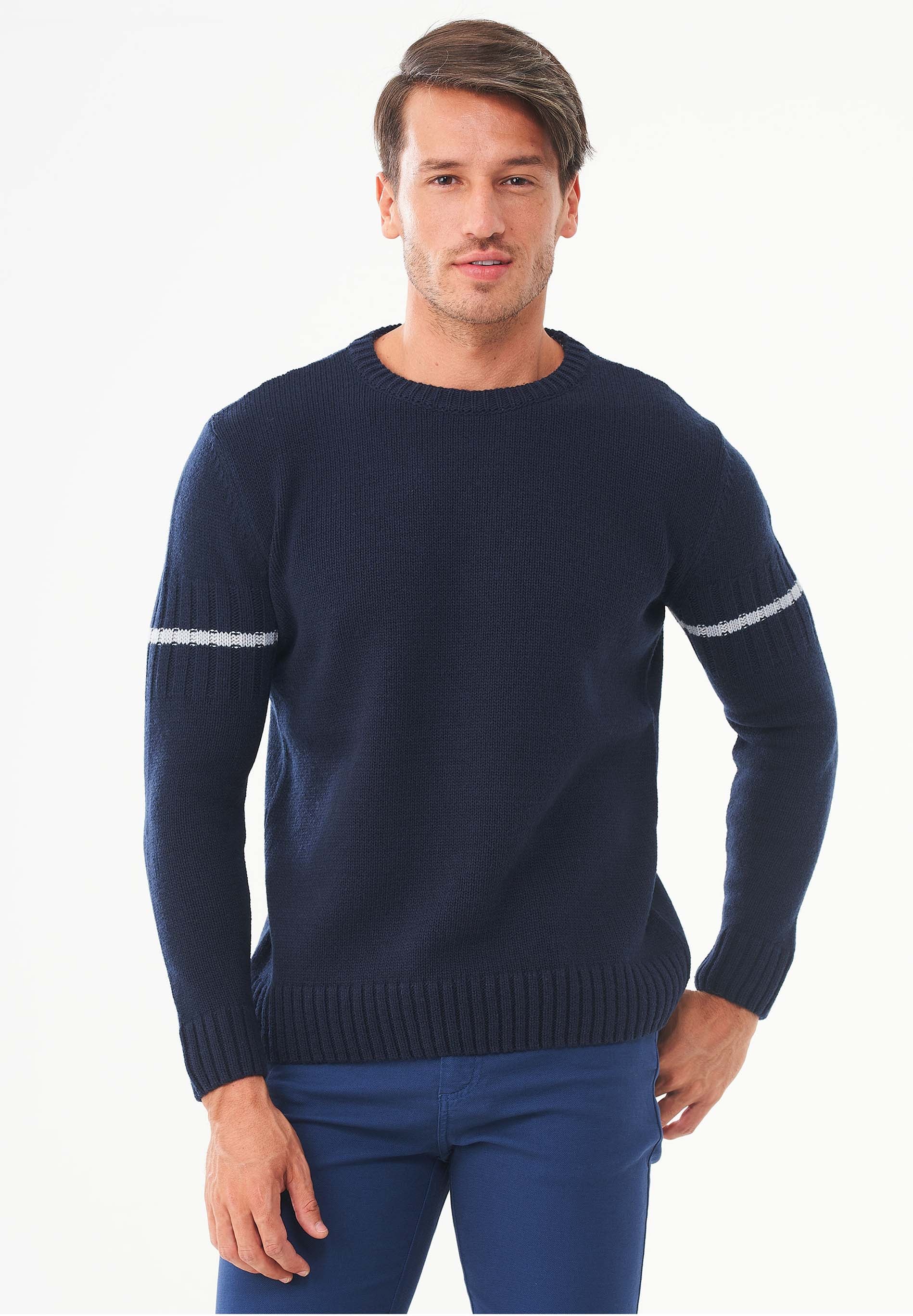 Pullover aus Bio-Merinowolle und Bio-Baumwolle