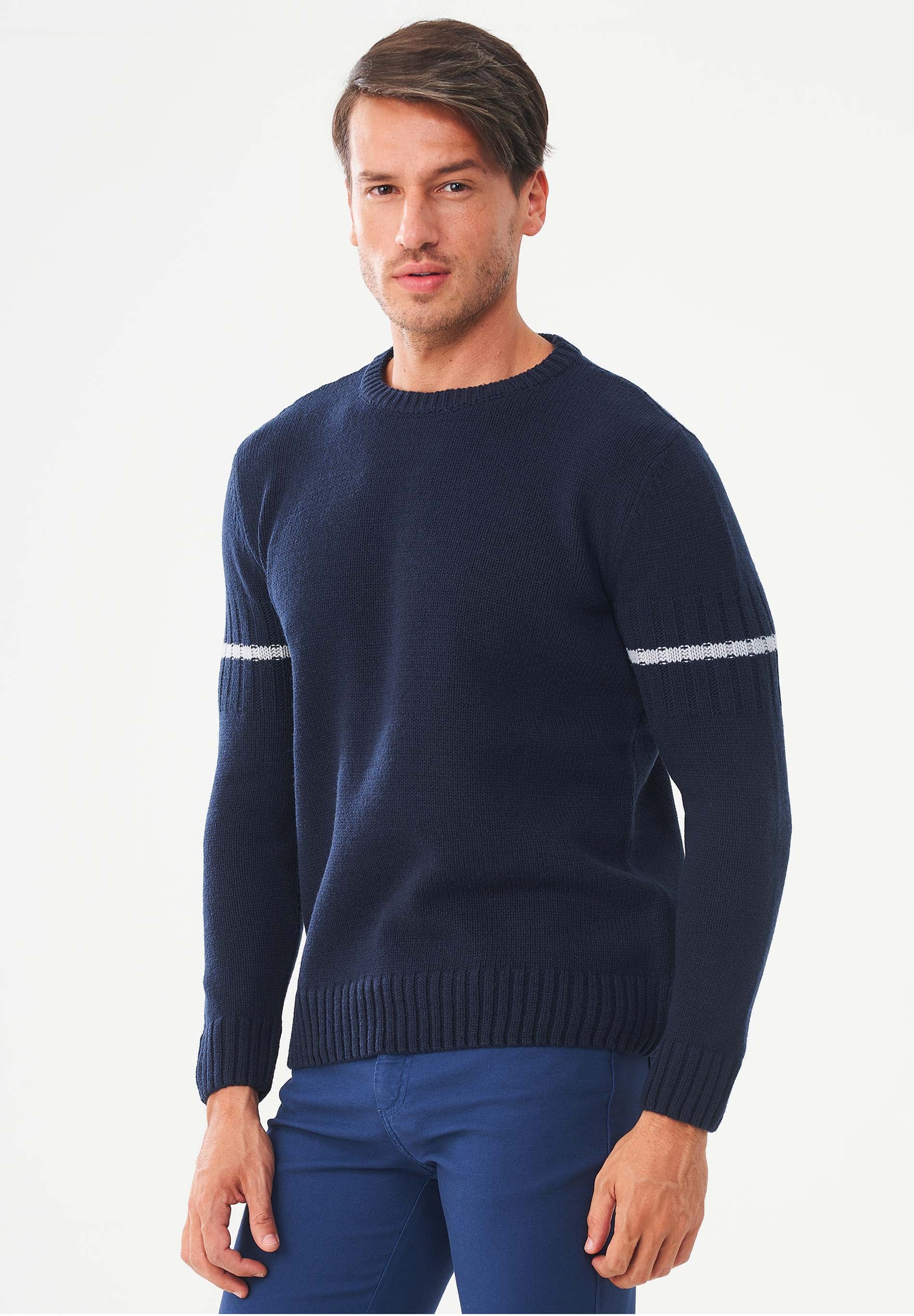 Pullover aus Bio-Merinowolle und Bio-Baumwolle