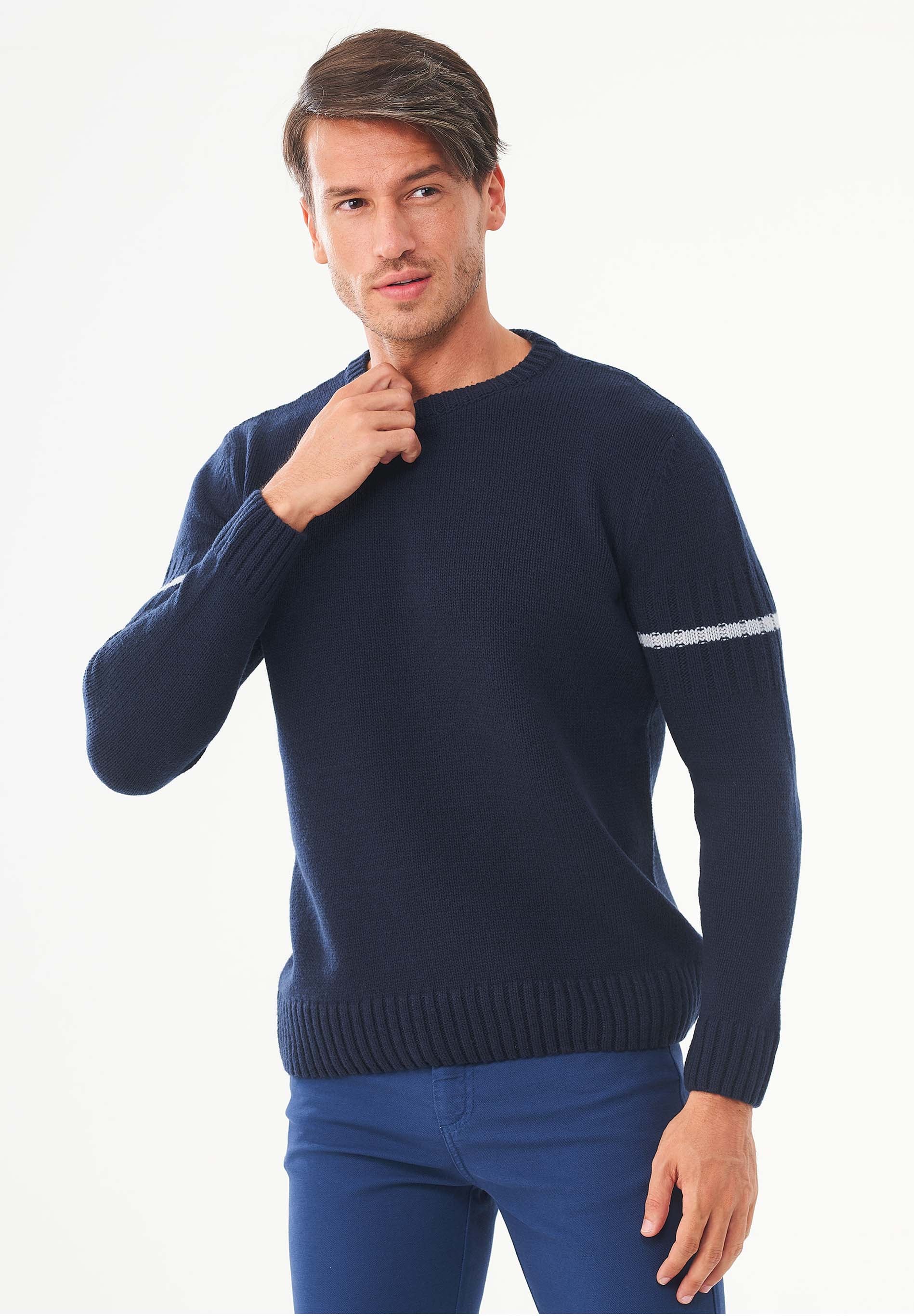 Pullover aus Bio-Merinowolle und Bio-Baumwolle