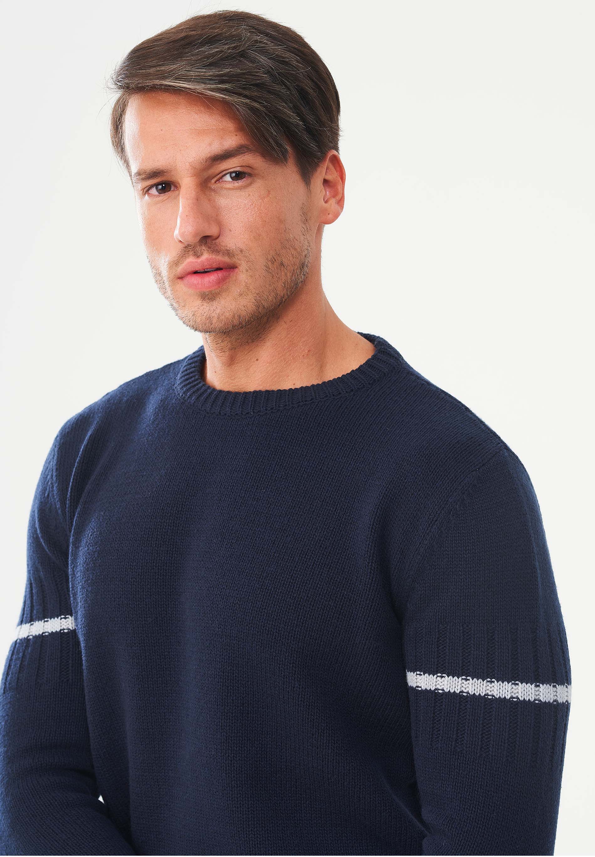 Pullover aus Bio-Merinowolle und Bio-Baumwolle