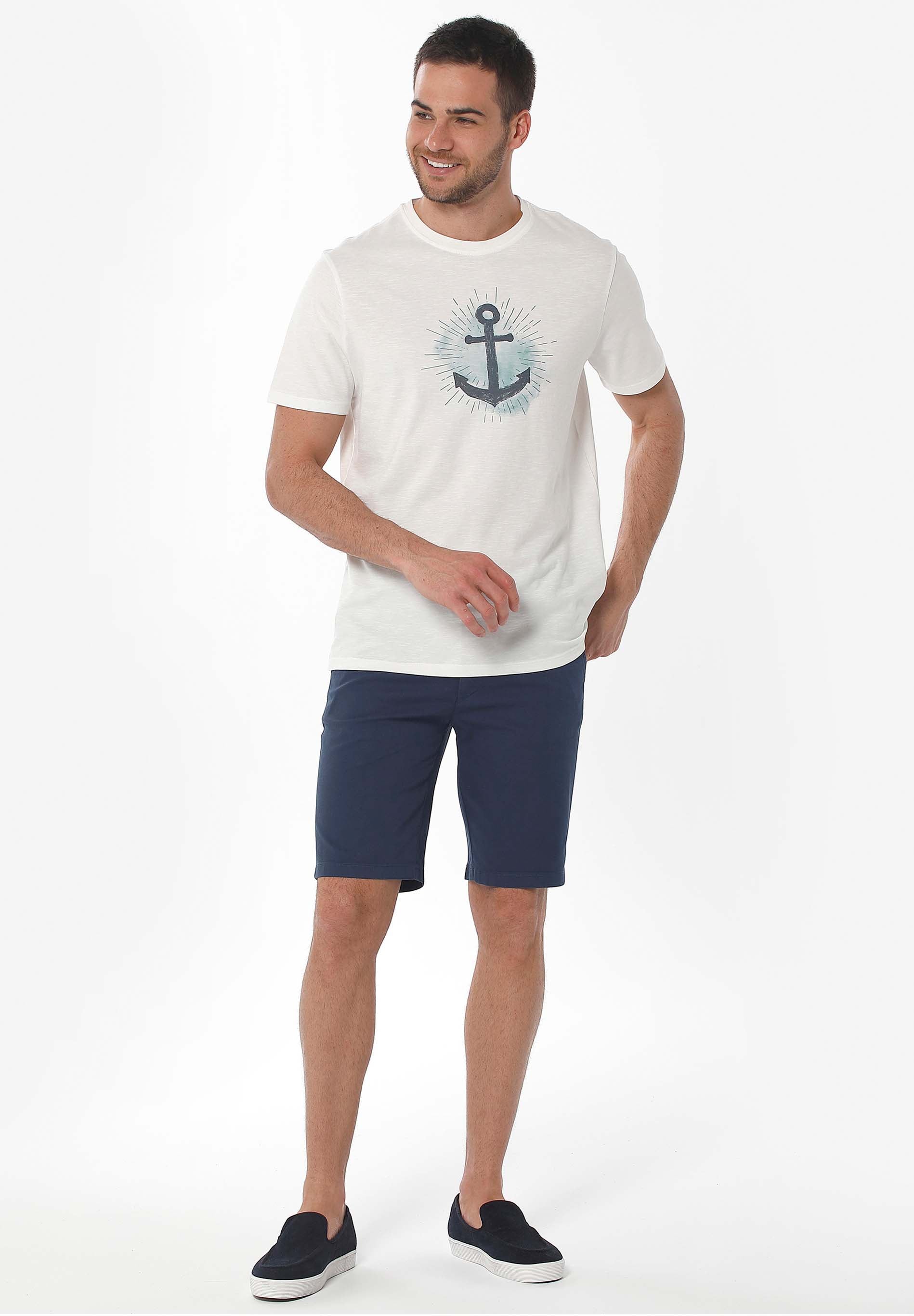 Slim Chino-Shorts aus Bio-Baumwolle