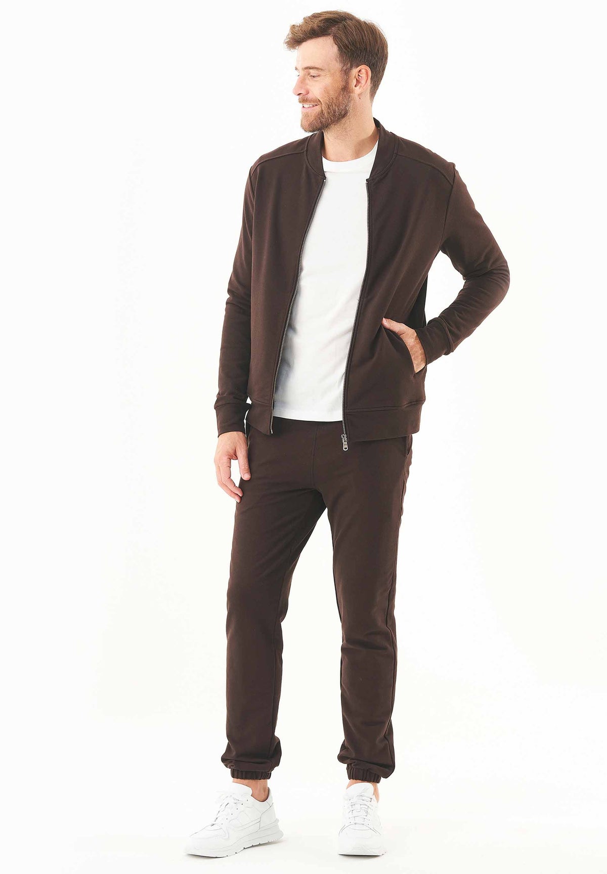 Sweatjacke aus Bio-Baumwolle – Ansicht 2