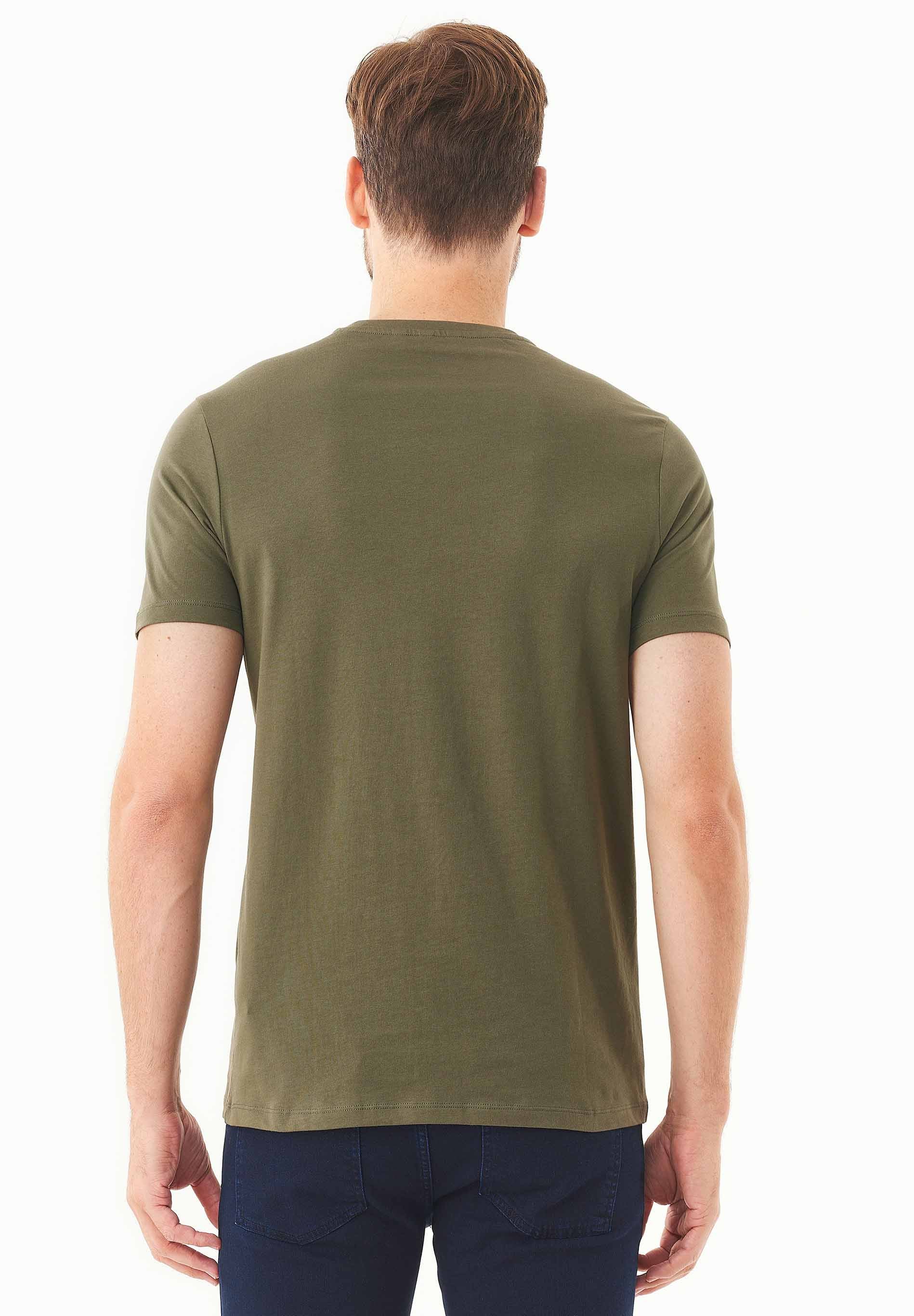 T-Shirt aus Bio-Baumwolle mit Kompass-Print