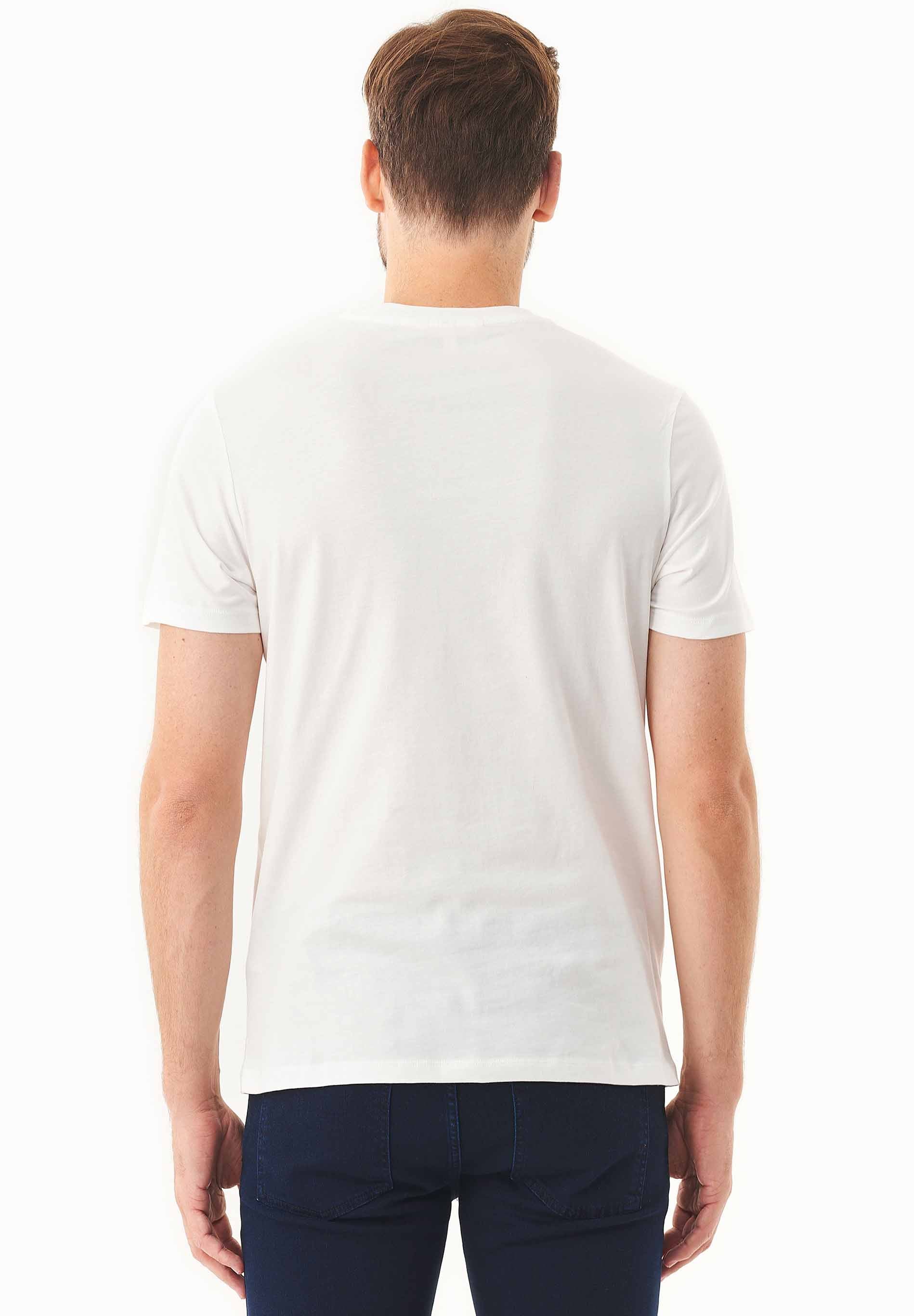 T-Shirt aus Bio-Baumwolle mit Kompass-Print