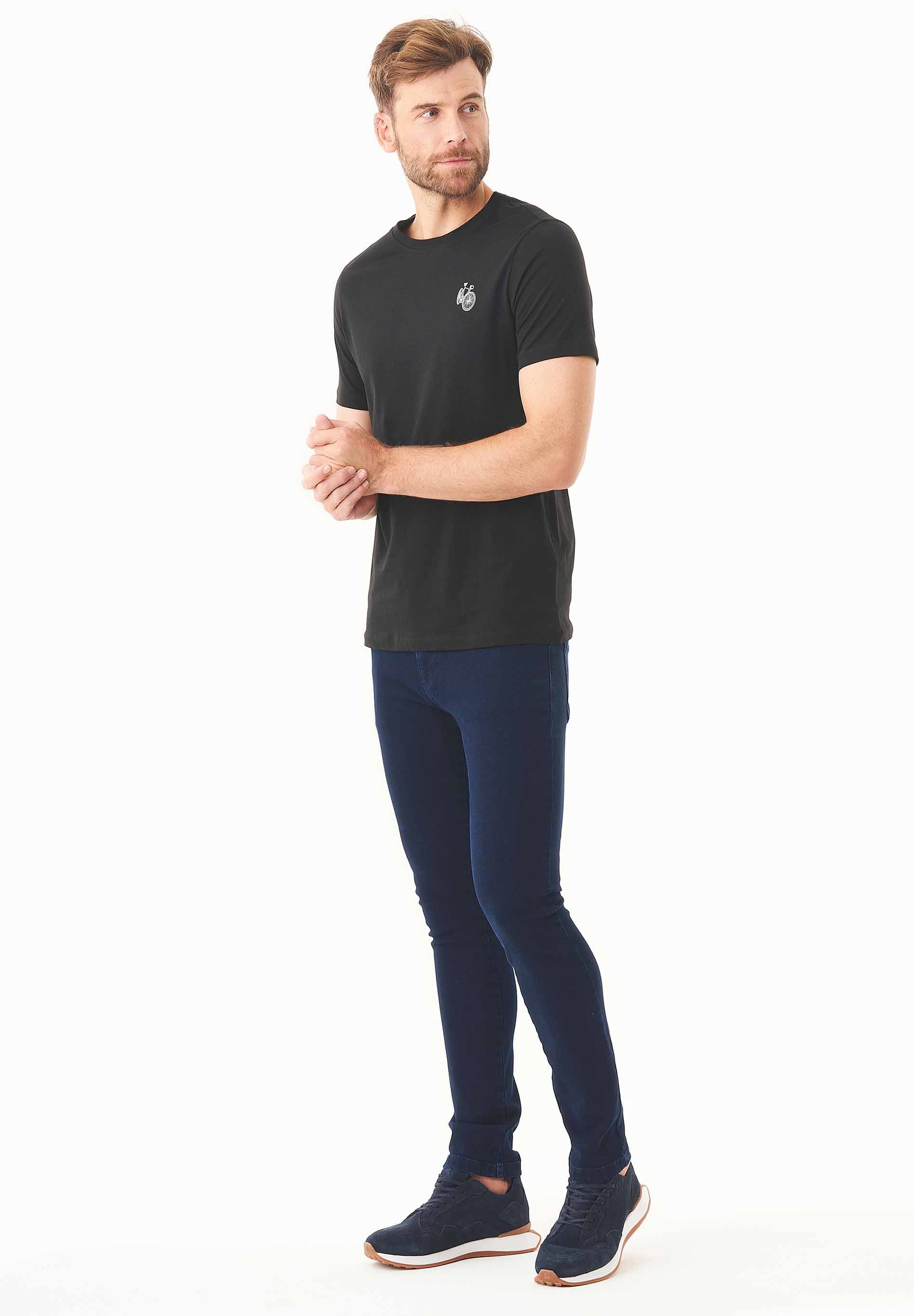 T-Shirt aus Bio-Baumwolle mit Fahrrad-Print