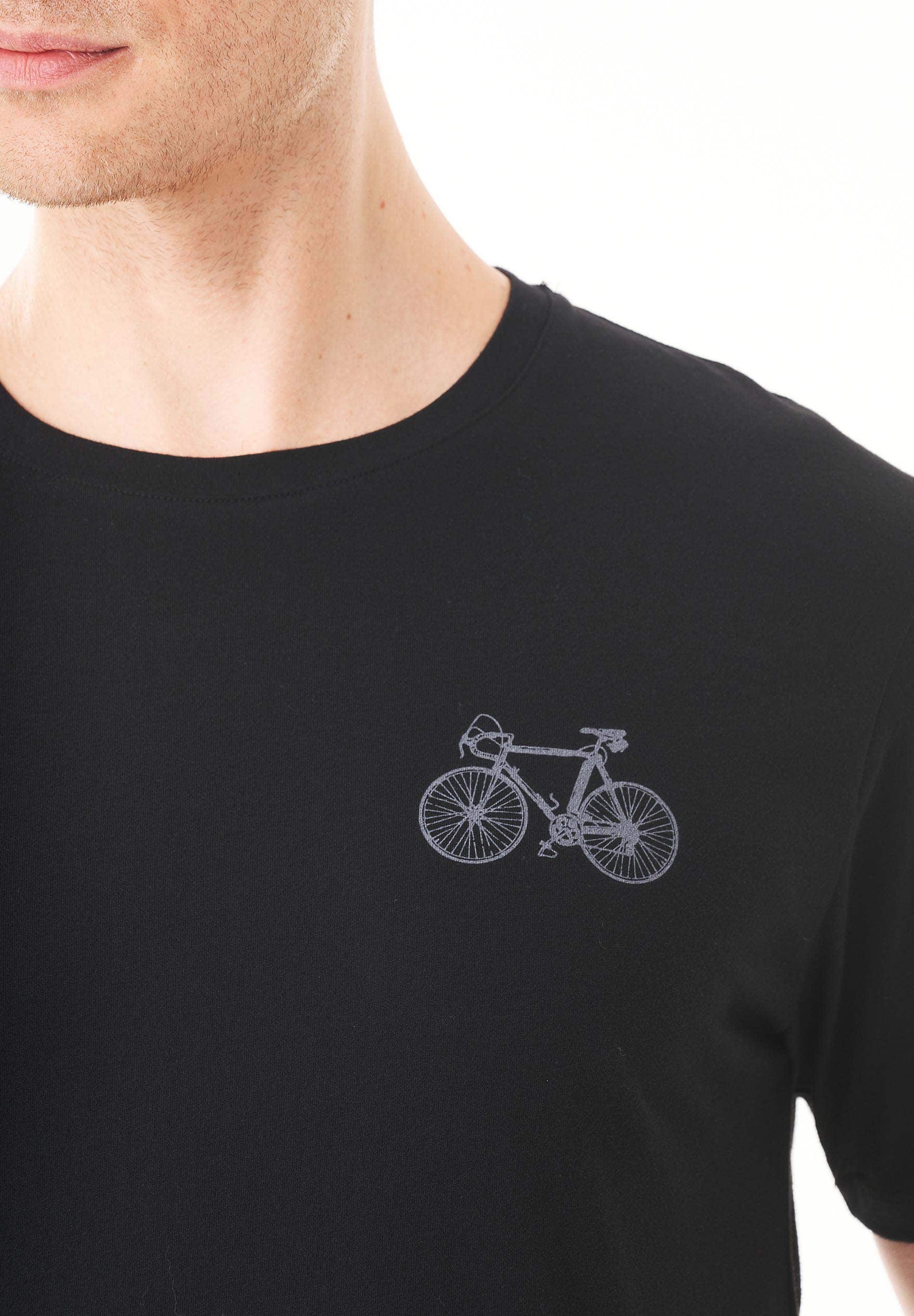 T-Shirt aus Bio-Baumwolle mit Fahrrad-Print