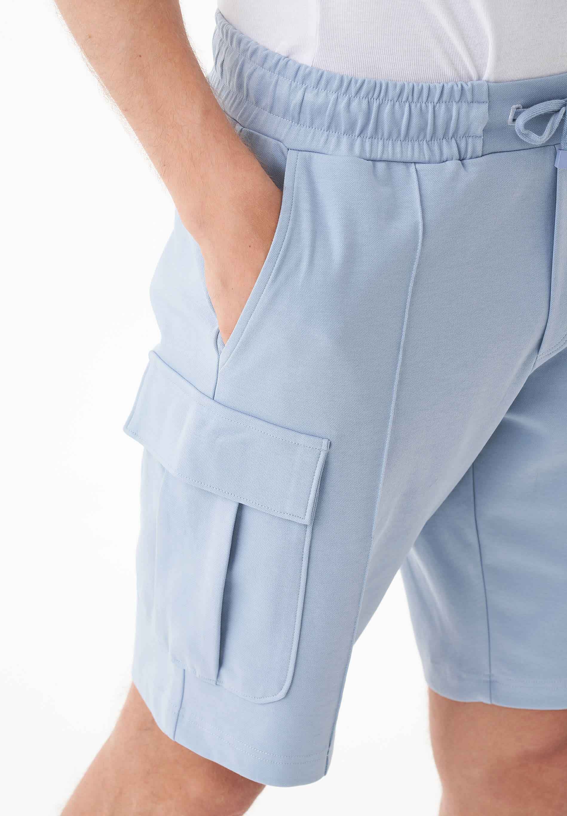 Cargo-Sweatshorts aus Bio-Baumwolle