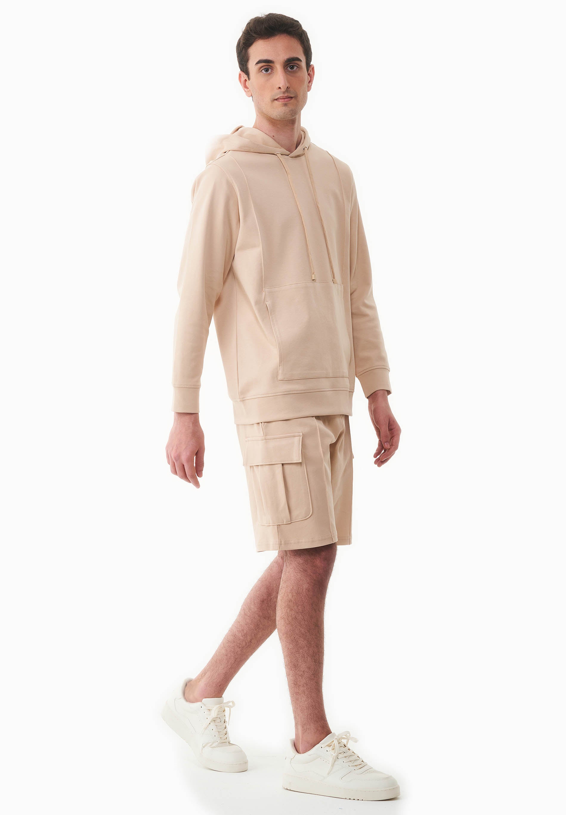 Cargo-Sweatshorts aus Bio-Baumwolle