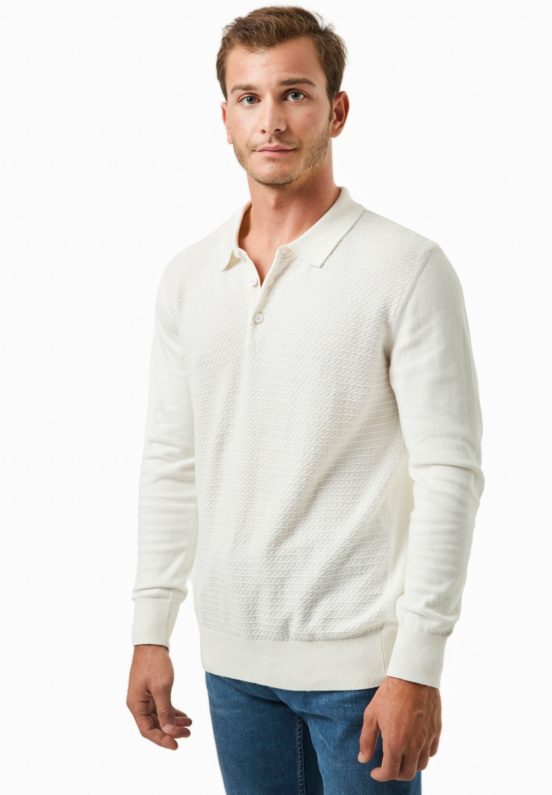 Polokragen-Pullover aus Bio-Baumwolle