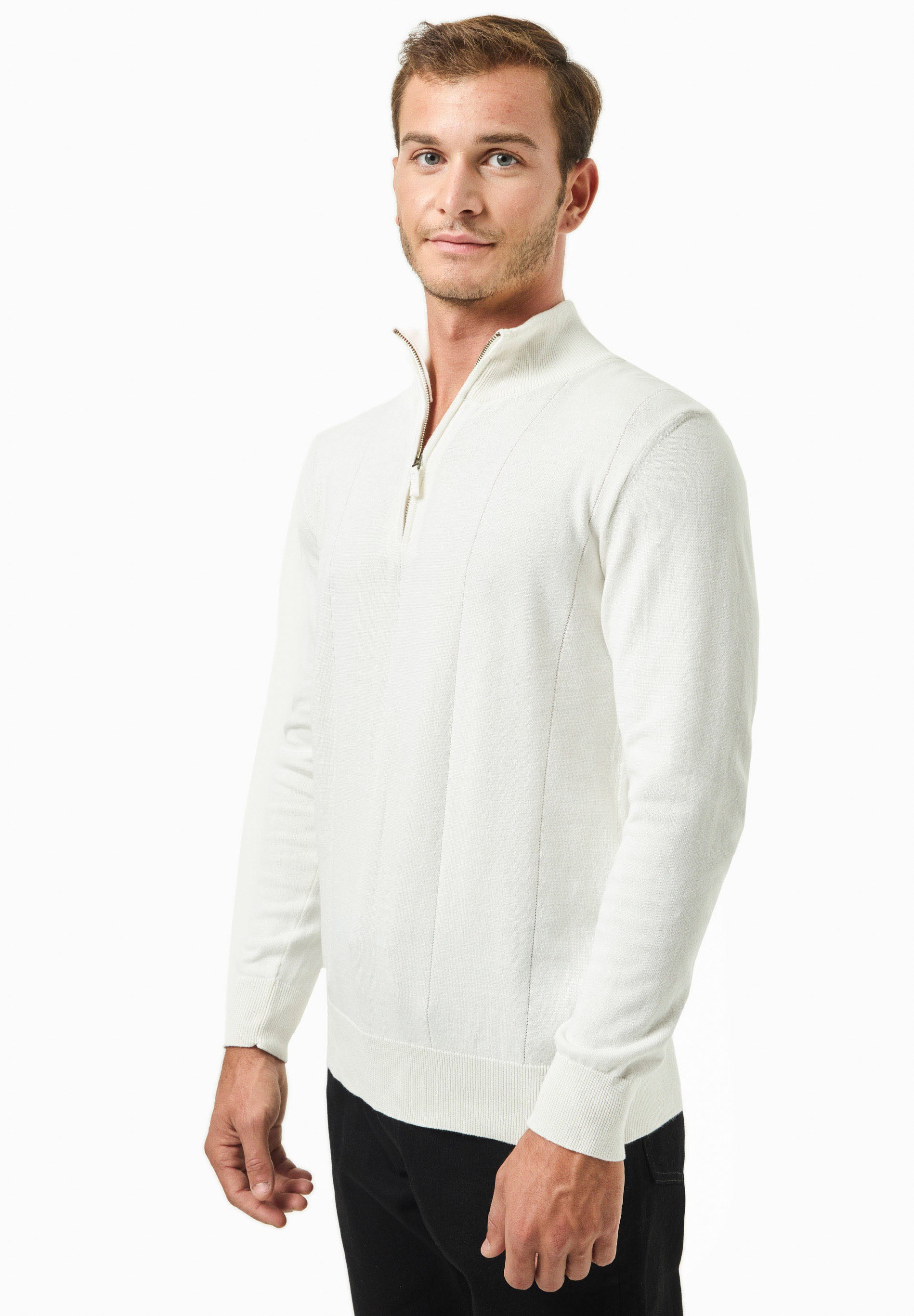 Troyer-Pullover aus Bio-Baumwolle