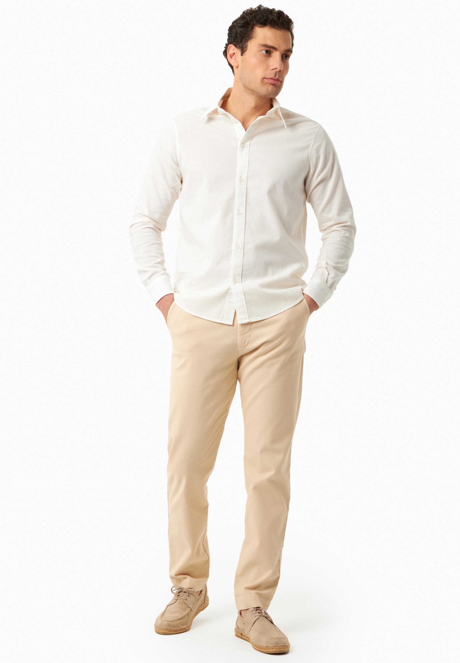 Regular-Fit Hose aus Bio-Baumwolle