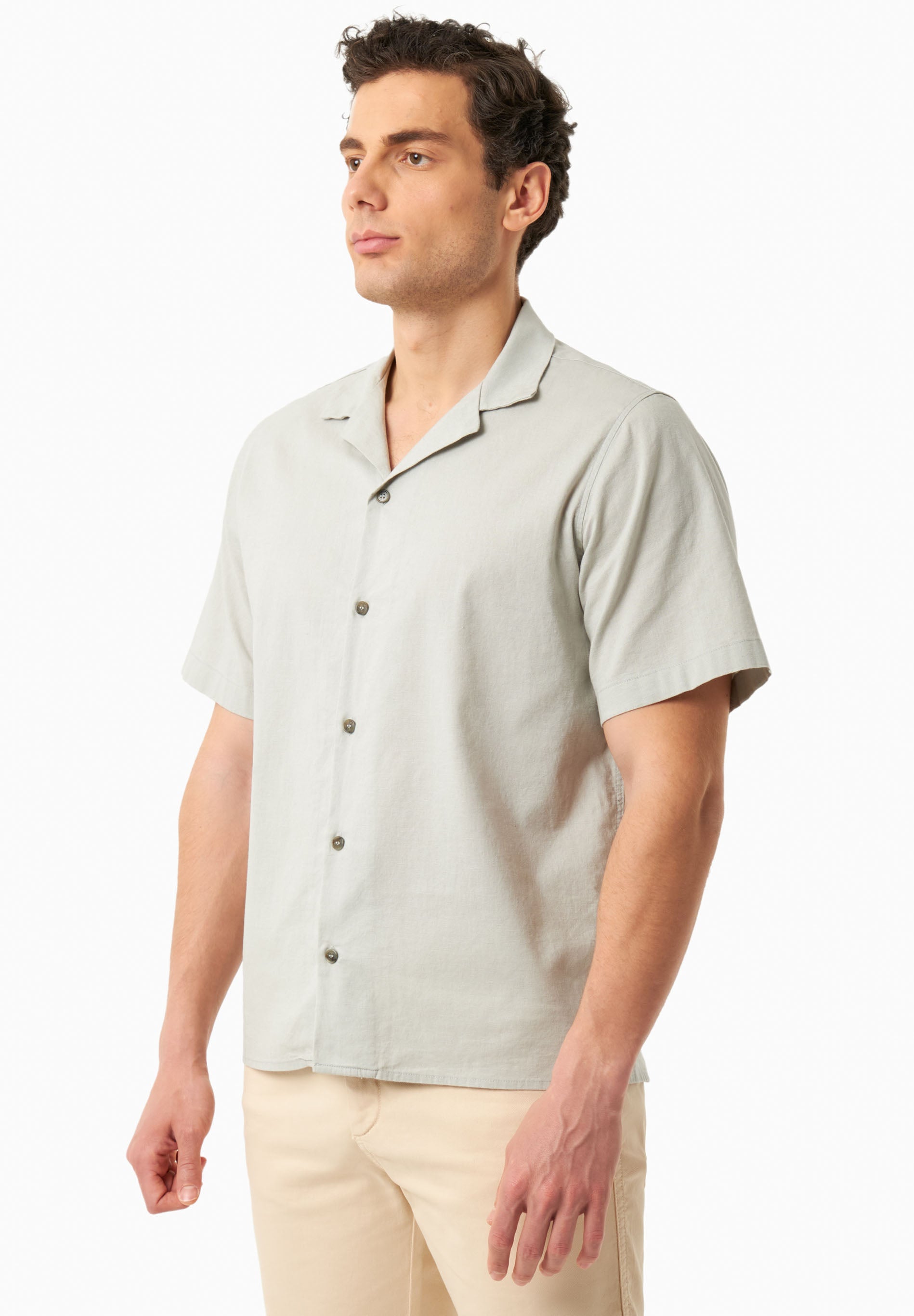 Hemd aus Bio-Baumwolle und Leinen