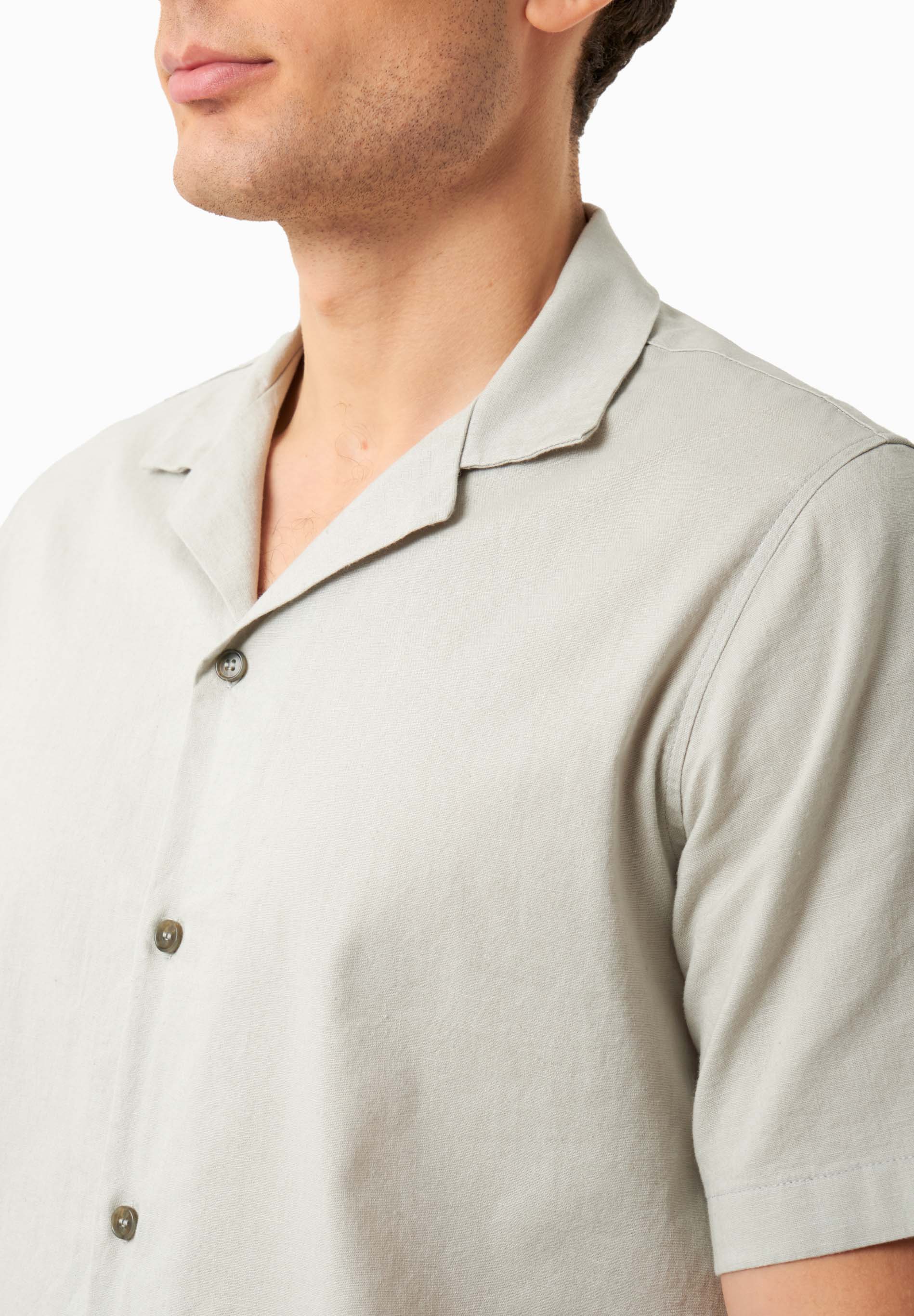 Hemd aus Bio-Baumwolle und Leinen