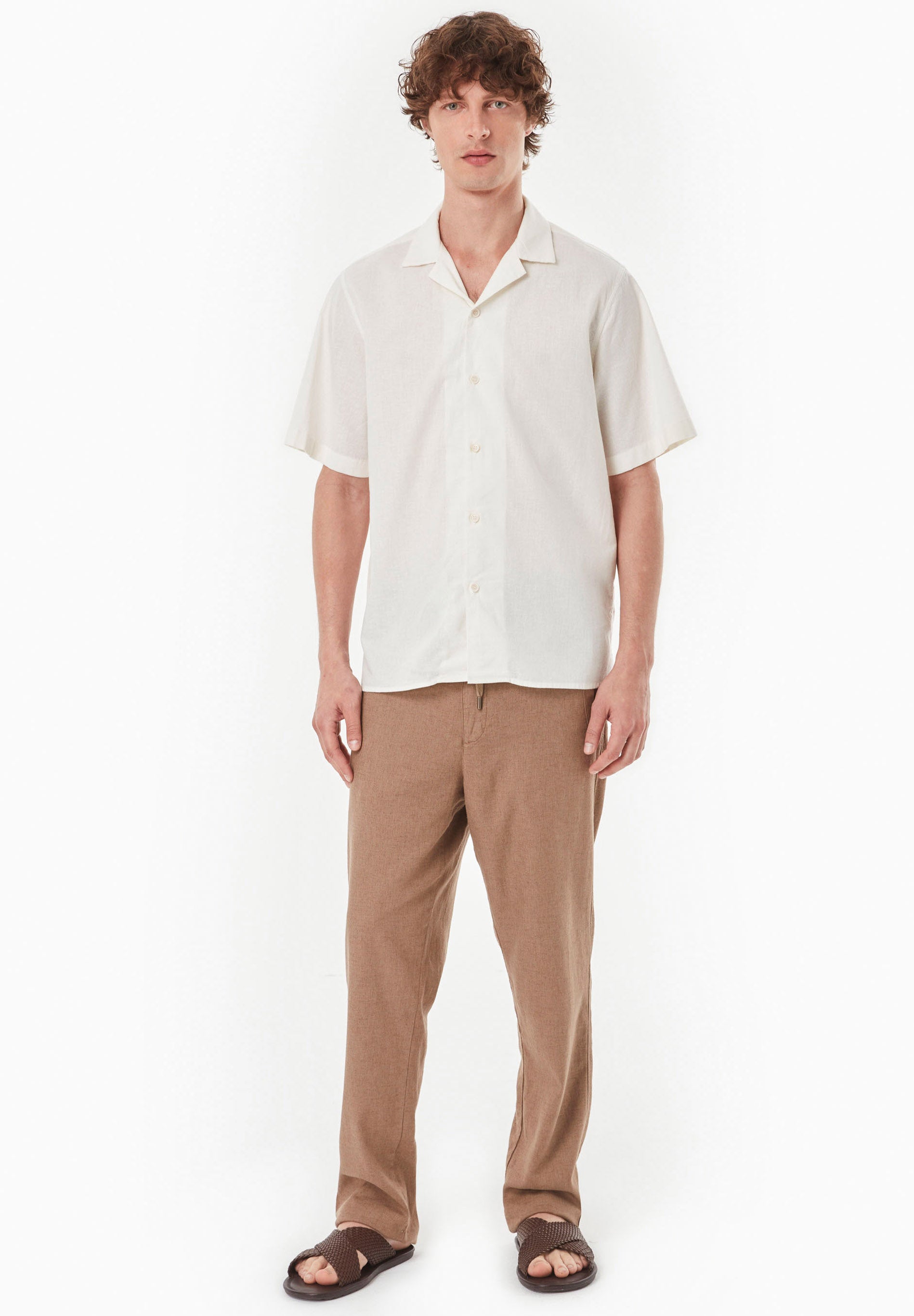 Hemd aus Bio-Baumwolle und Leinen