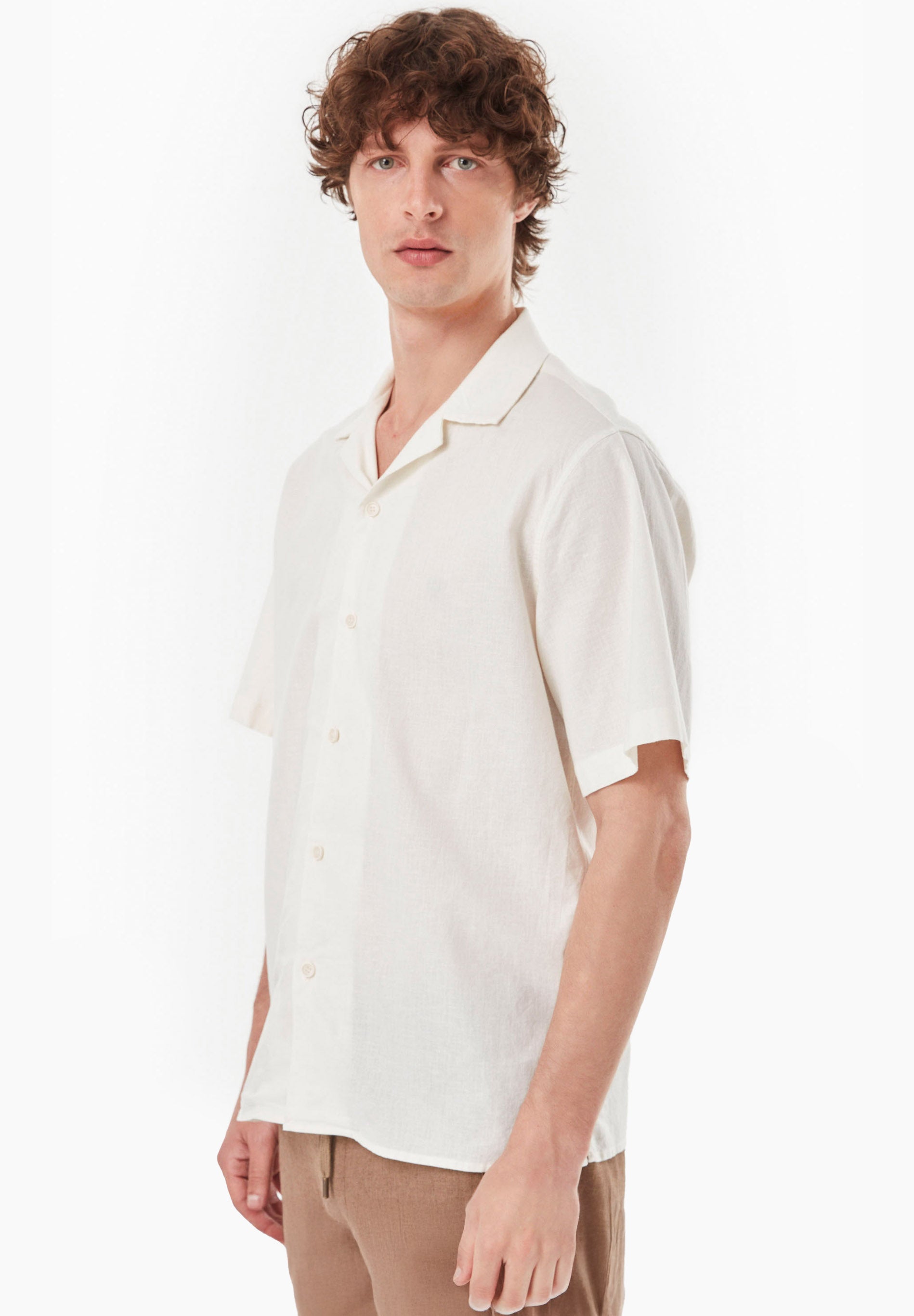 Hemd aus Bio-Baumwolle und Leinen