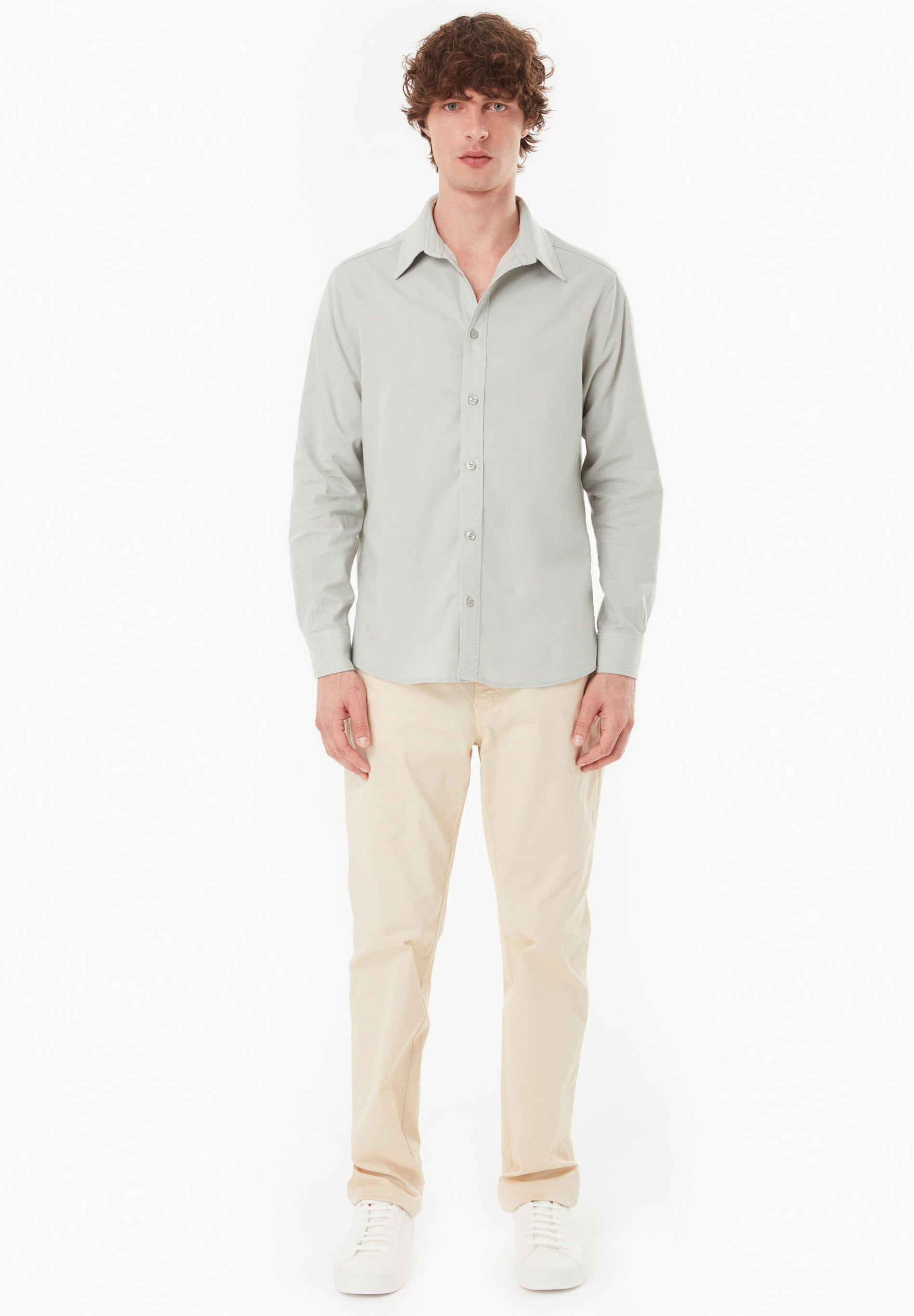 Hemd aus Bio-Baumwolle und Leinen