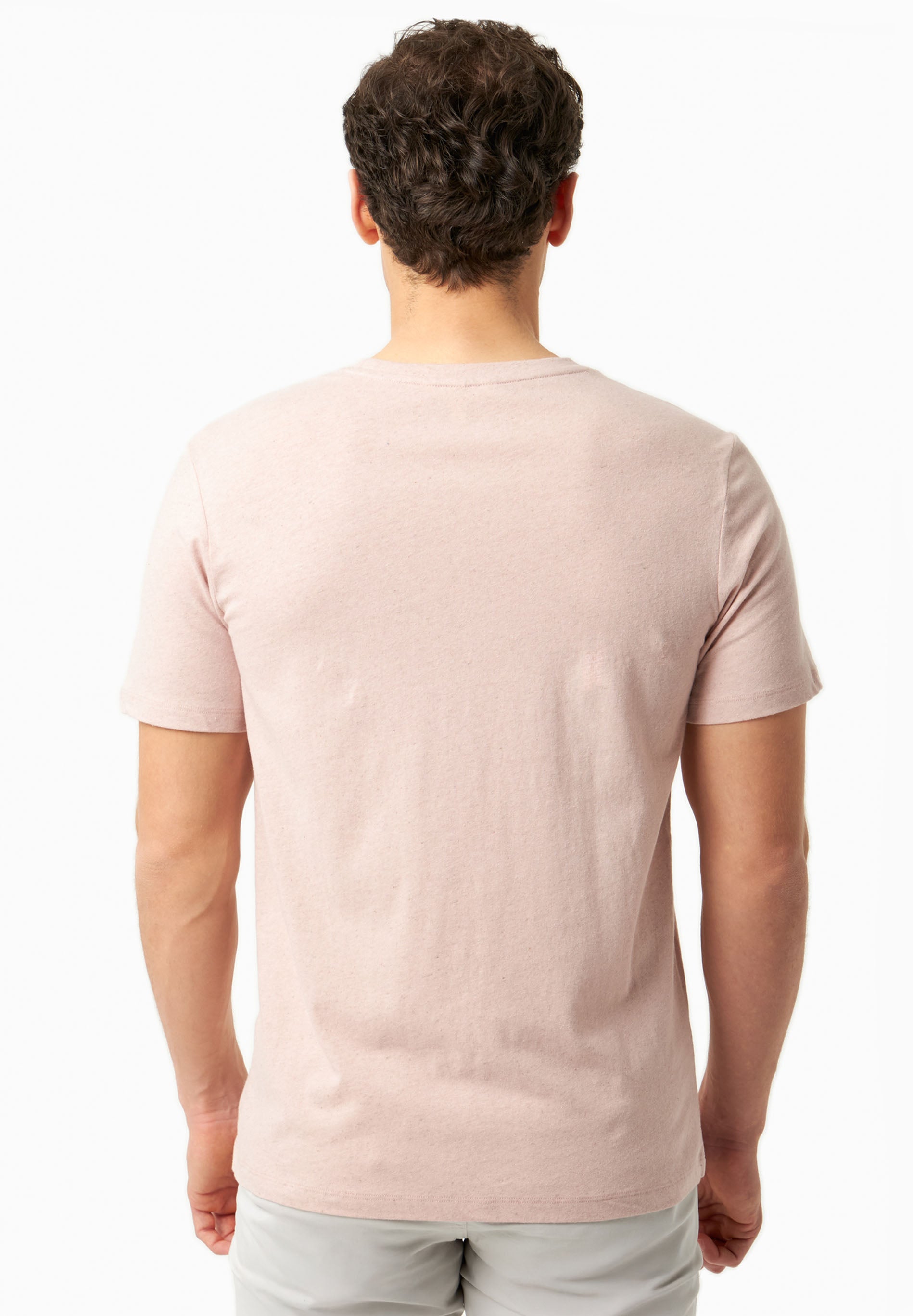 T-Shirt aus Bio-Baumwolle und Leinen