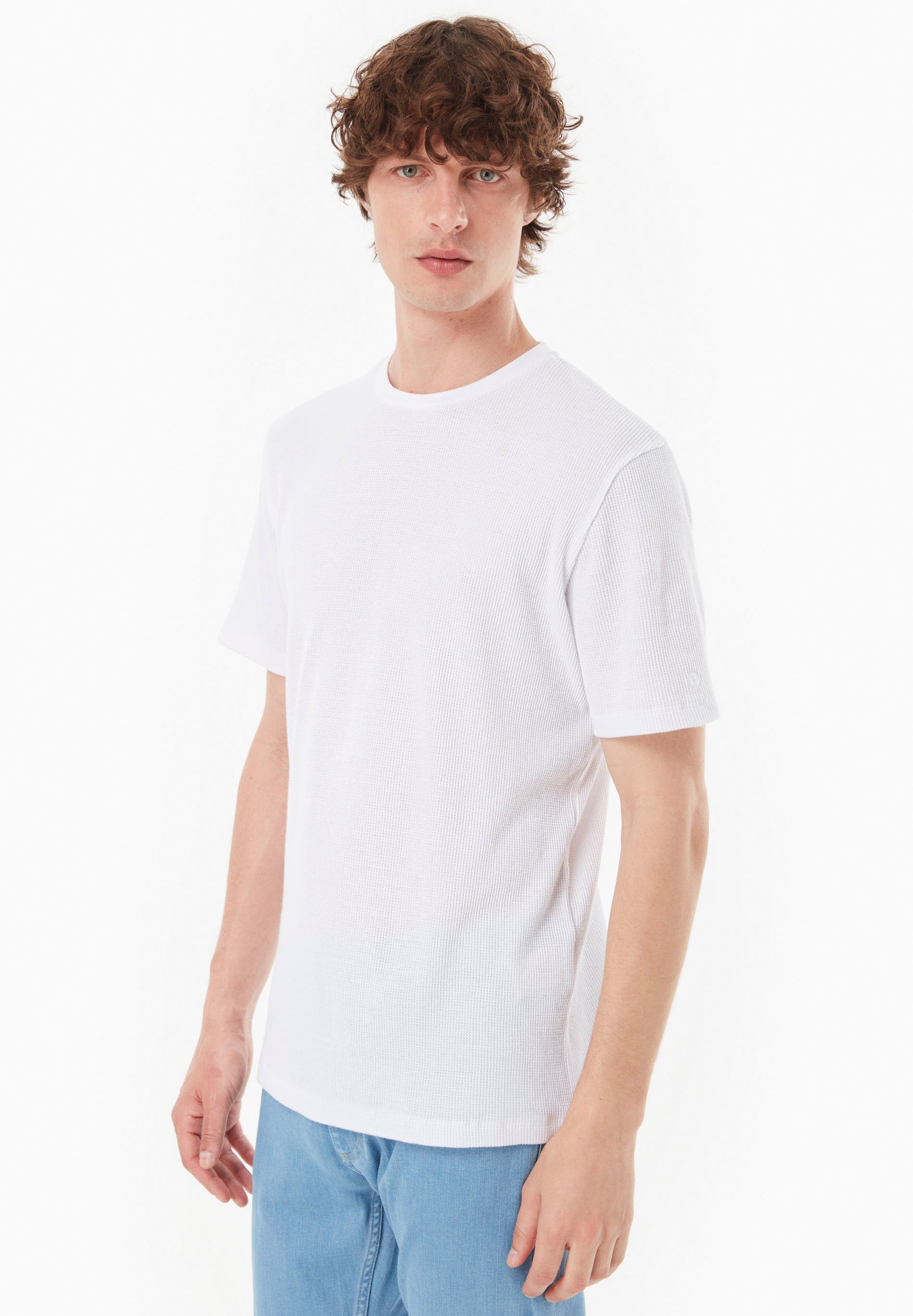 Waffel T-Shirt aus Bio-Baumwolle