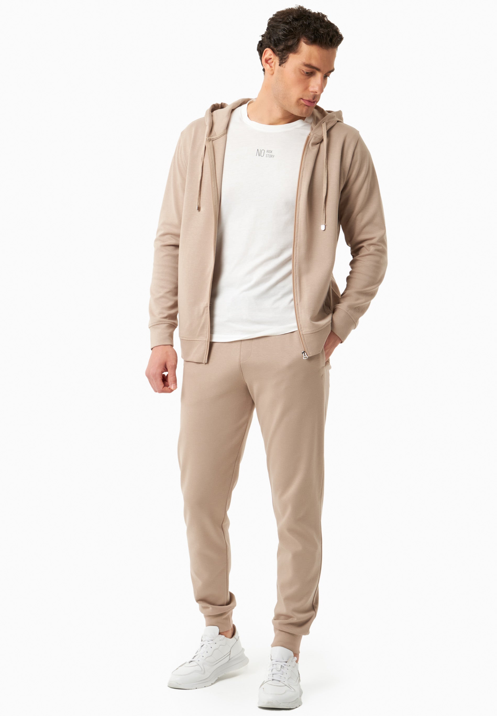 Sweatjacke aus TENCEL™ Modal und Bio-Baumwolle