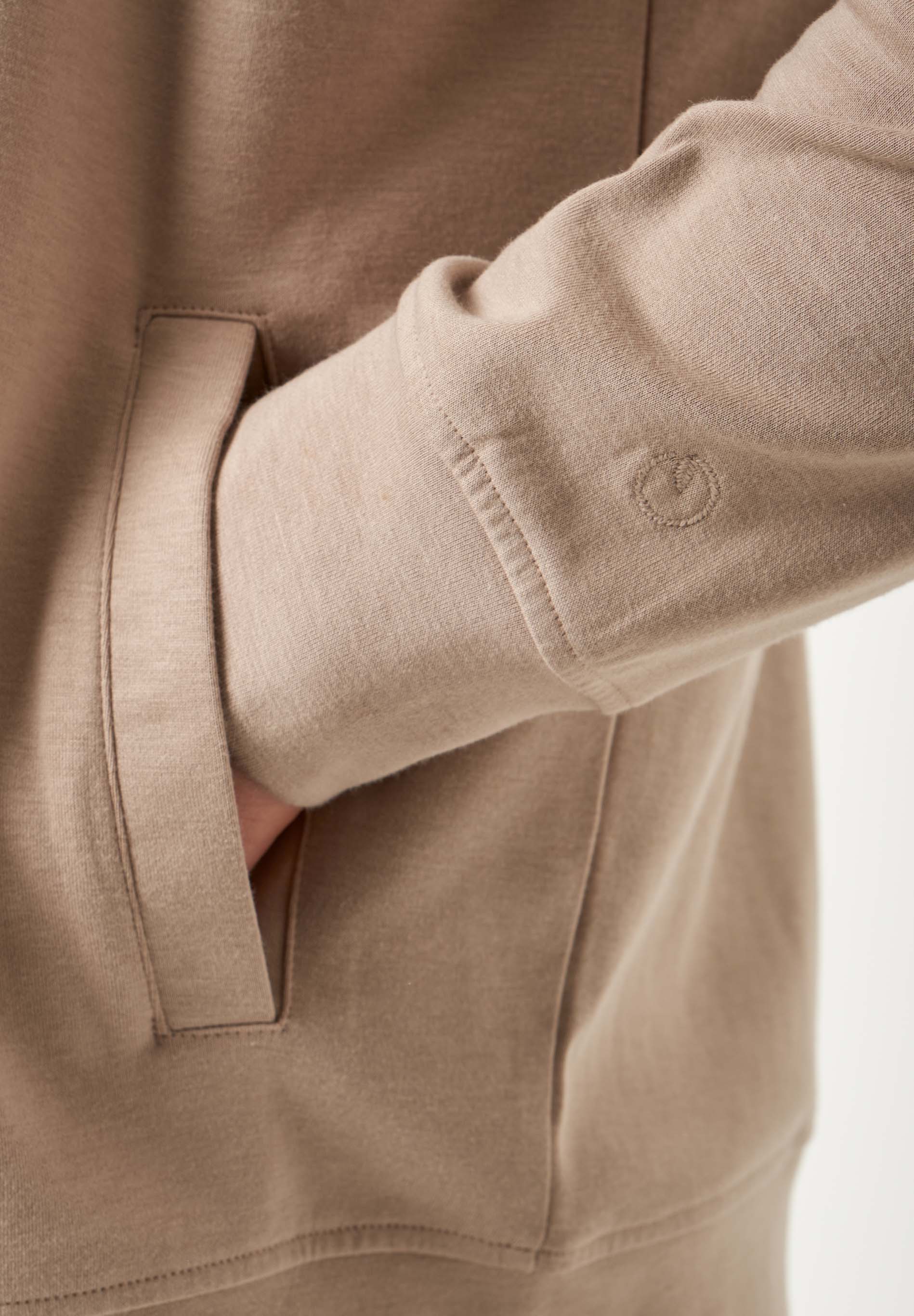 Sweatjacke aus TENCEL™ Modal und Bio-Baumwolle