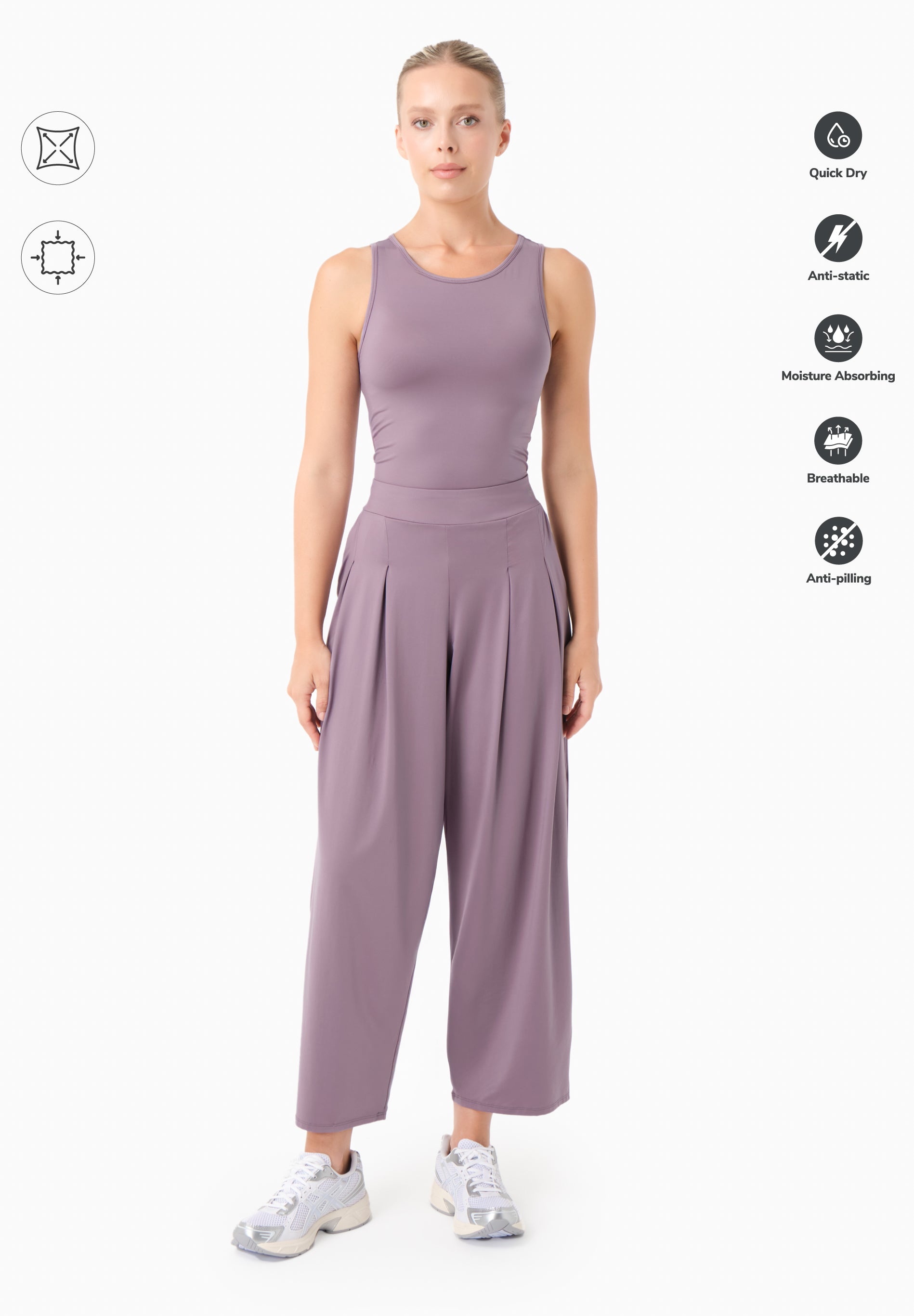 PEENY | Weit geschnittene Hose aus recyceltem Polyamid