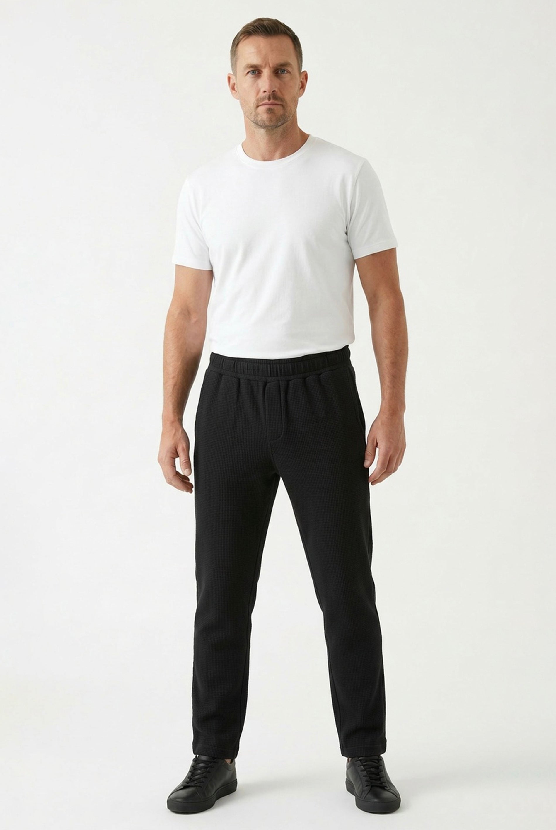 POZZAN | Waffel Jogginghose aus Bio-Baumwolle & recyceltem Polyester