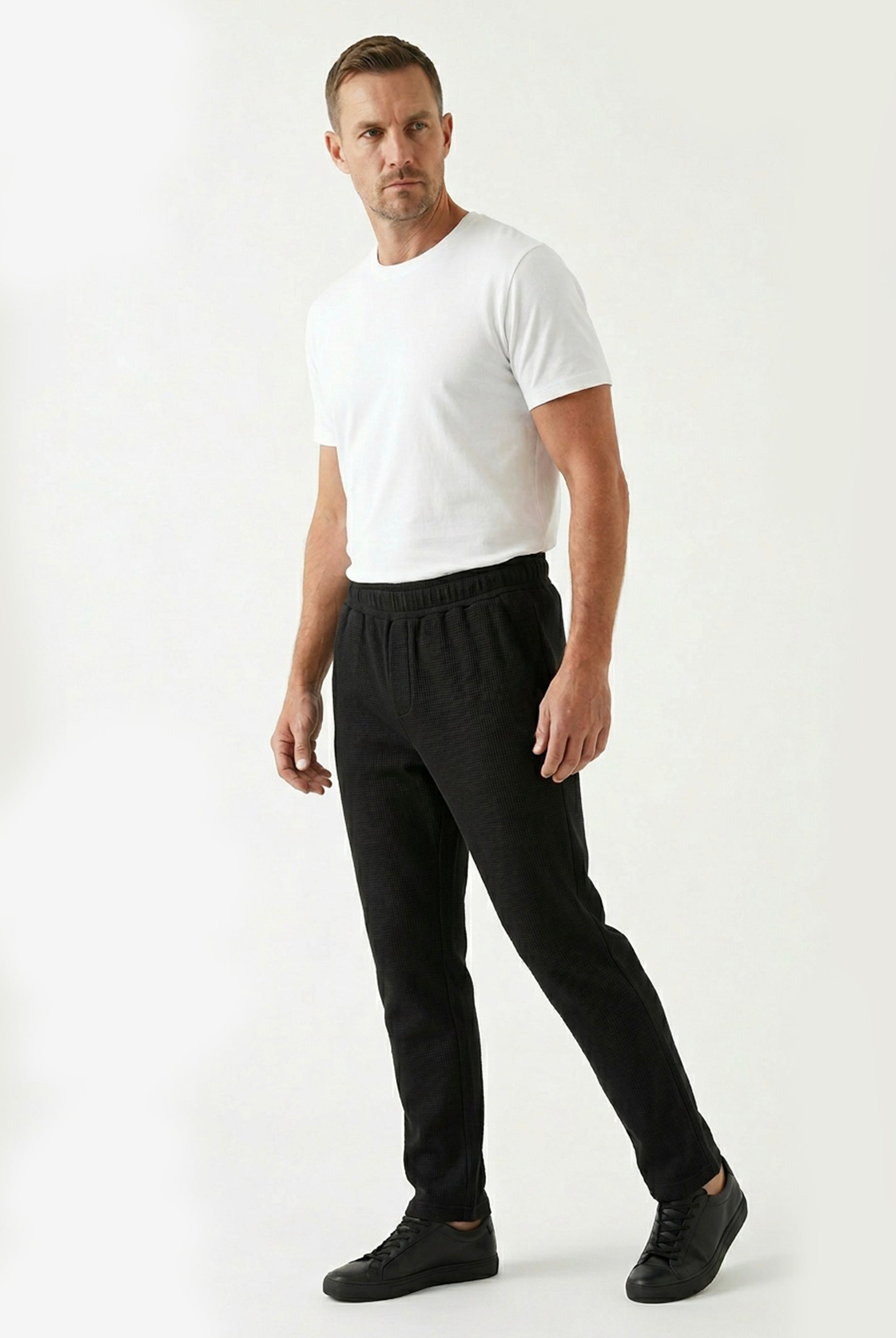 POZZAN | Waffel Jogginghose aus Bio-Baumwolle & recyceltem Polyester