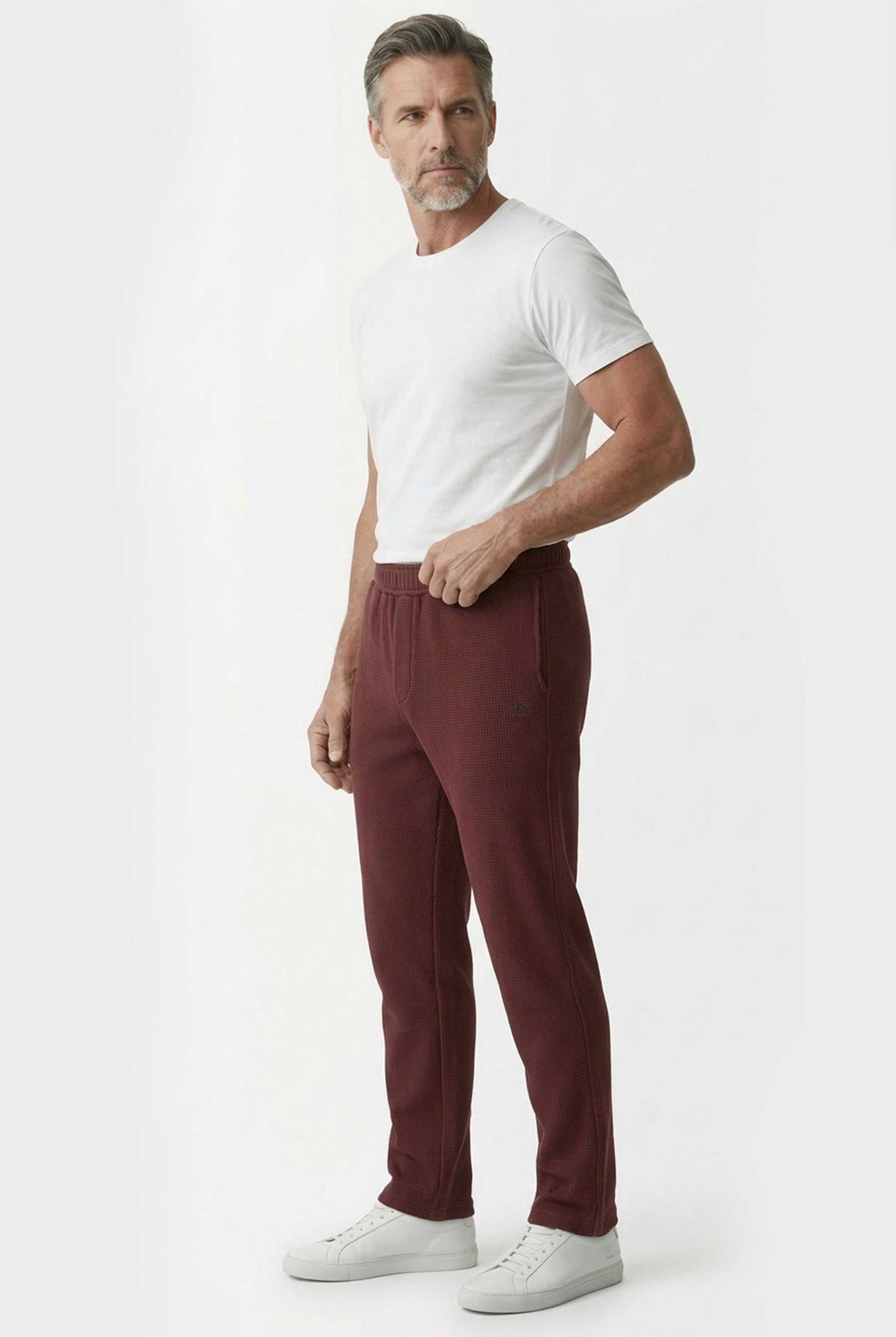 POZZAN | Waffel Jogginghose aus Bio-Baumwolle & recyceltem Polyester