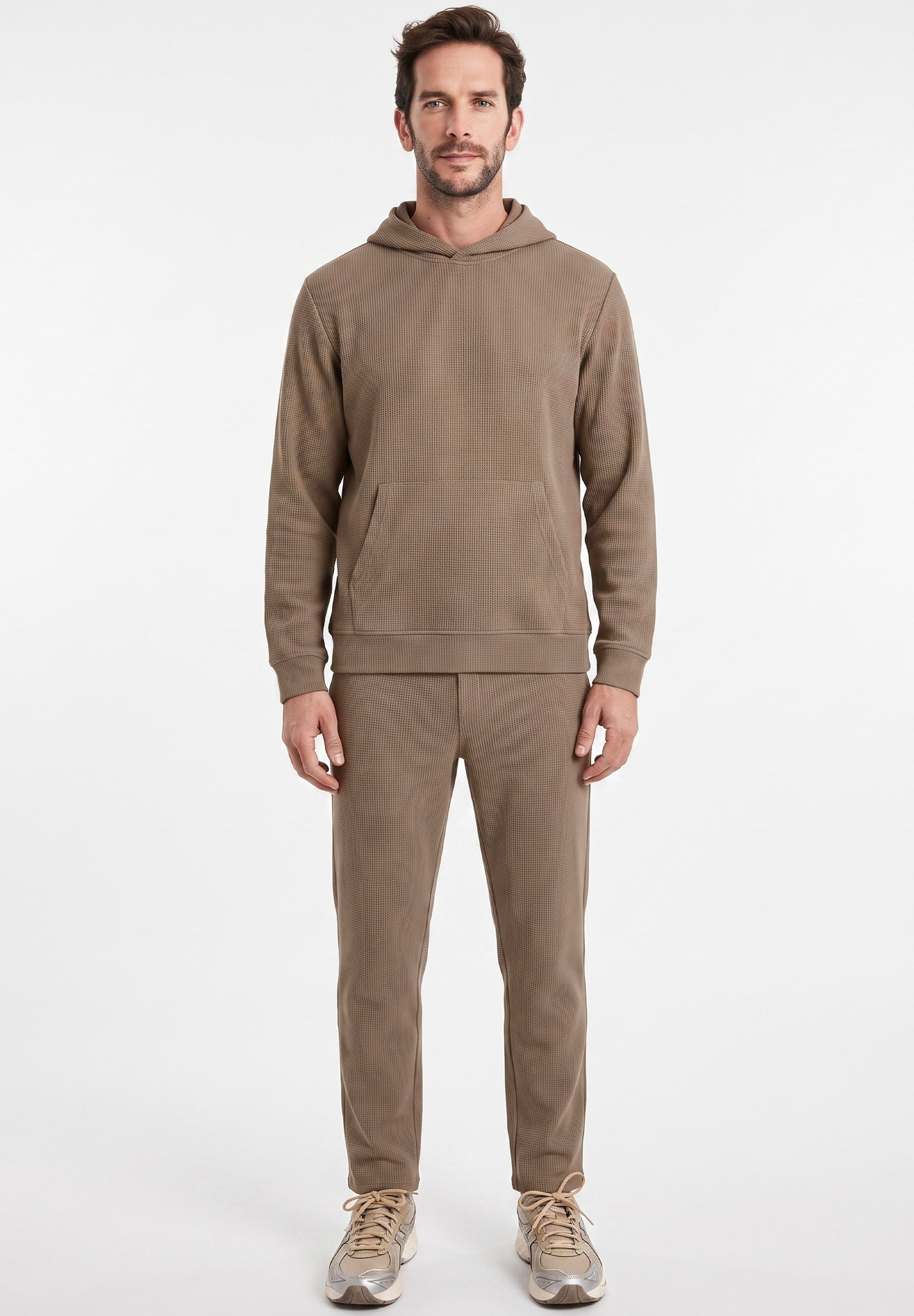 POZZAN | Waffel Jogginghose aus Bio-Baumwolle & recyceltem Polyester