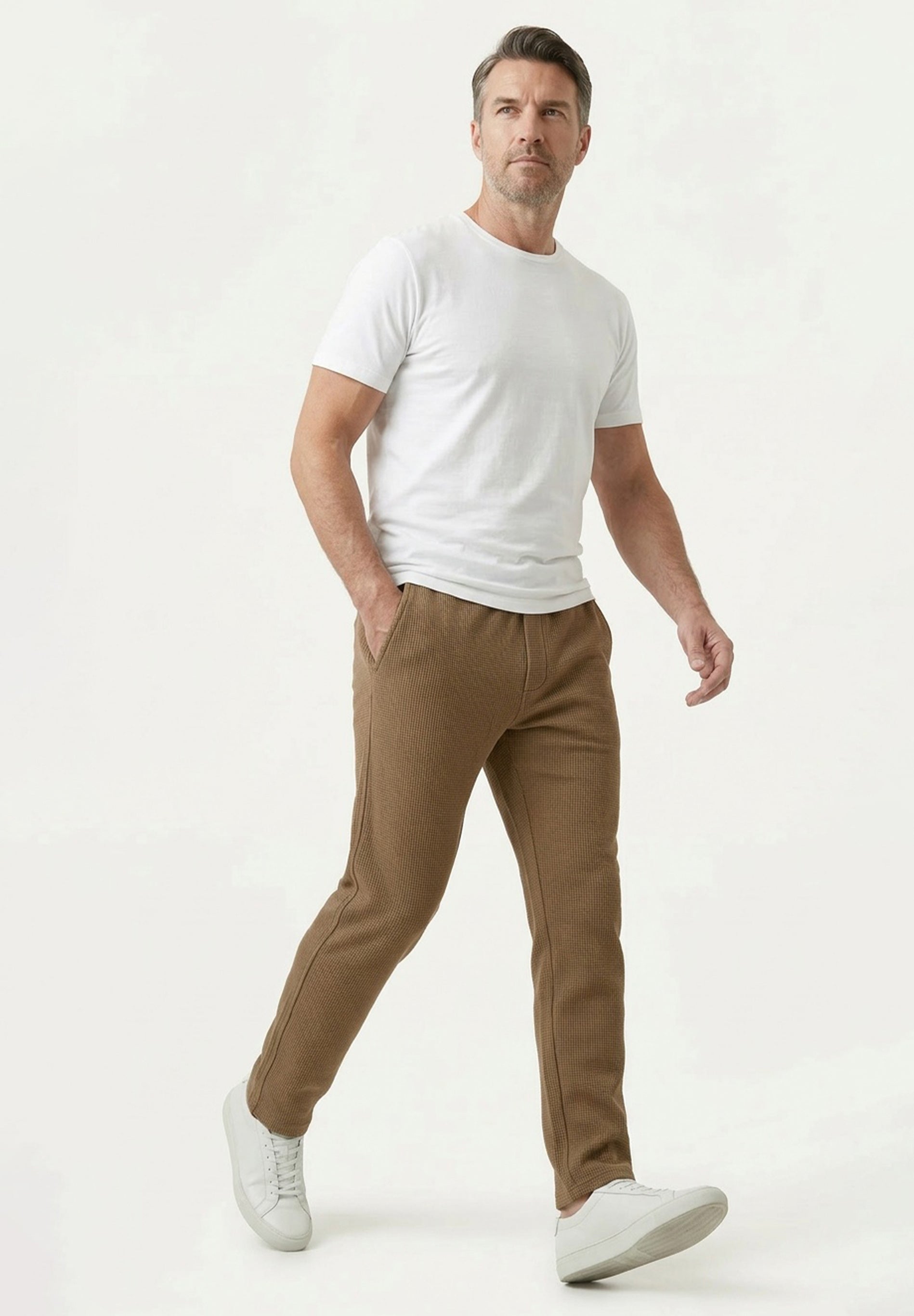 POZZAN | Waffel Jogginghose aus Bio-Baumwolle & recyceltem Polyester