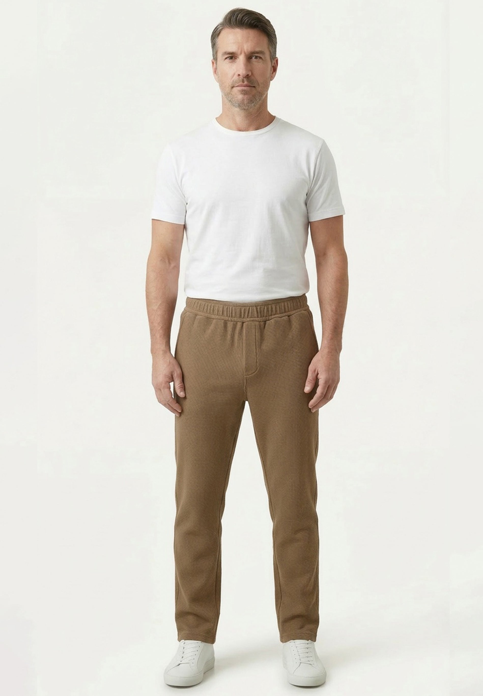 POZZAN | Waffel Jogginghose aus Bio-Baumwolle & recyceltem Polyester