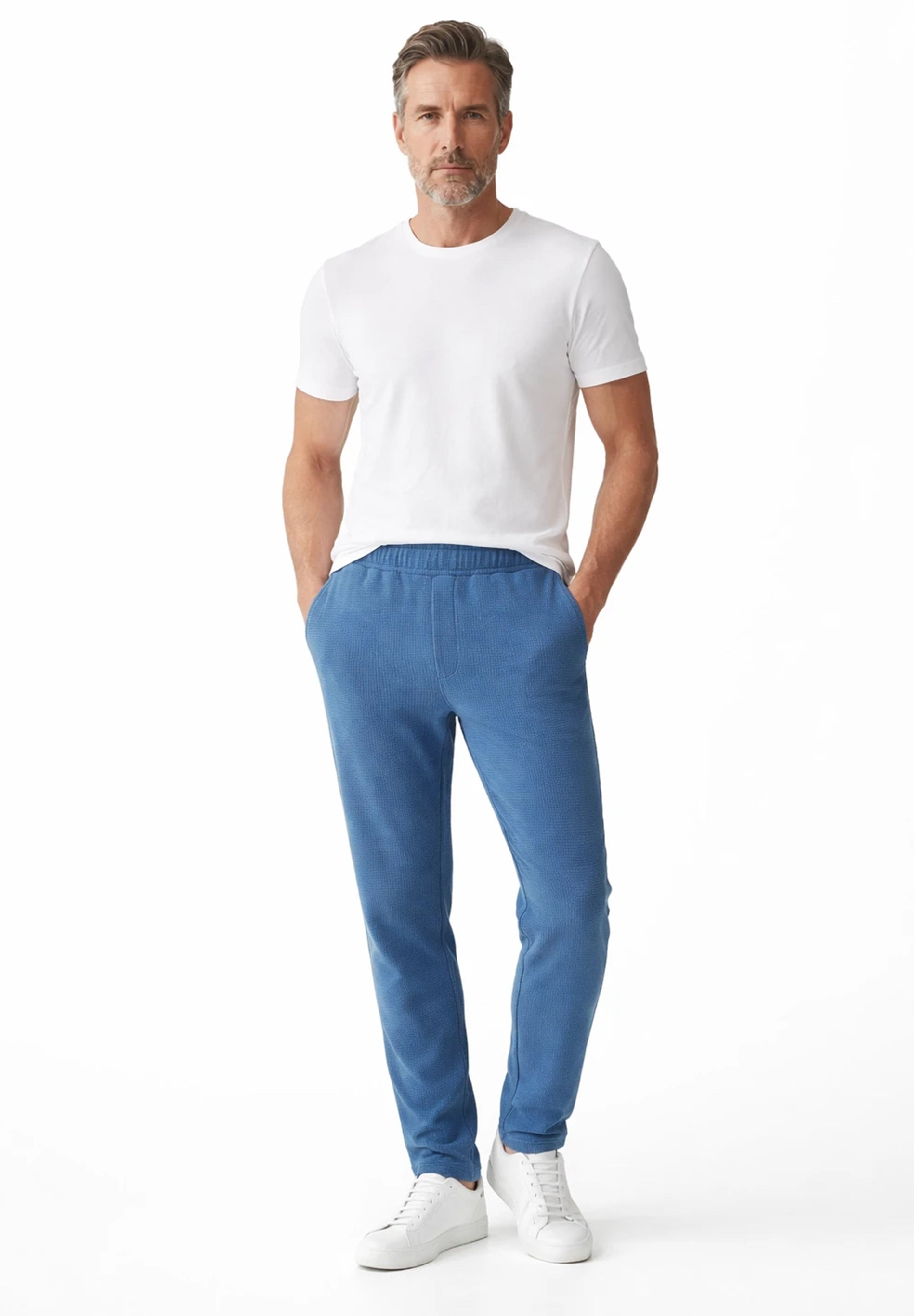 POZZAN | Waffel Jogginghose aus Bio-Baumwolle & recyceltem Polyester