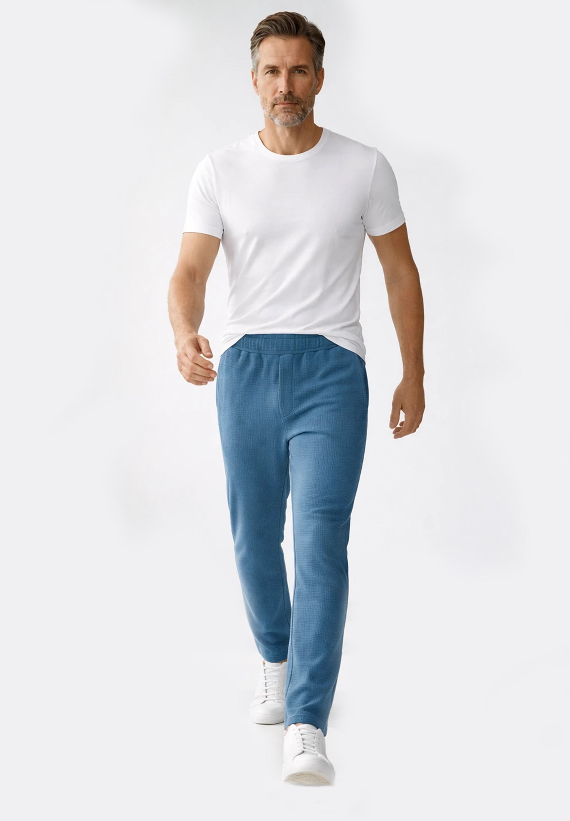 POZZAN | Waffel Jogginghose aus Bio-Baumwolle & recyceltem Polyester