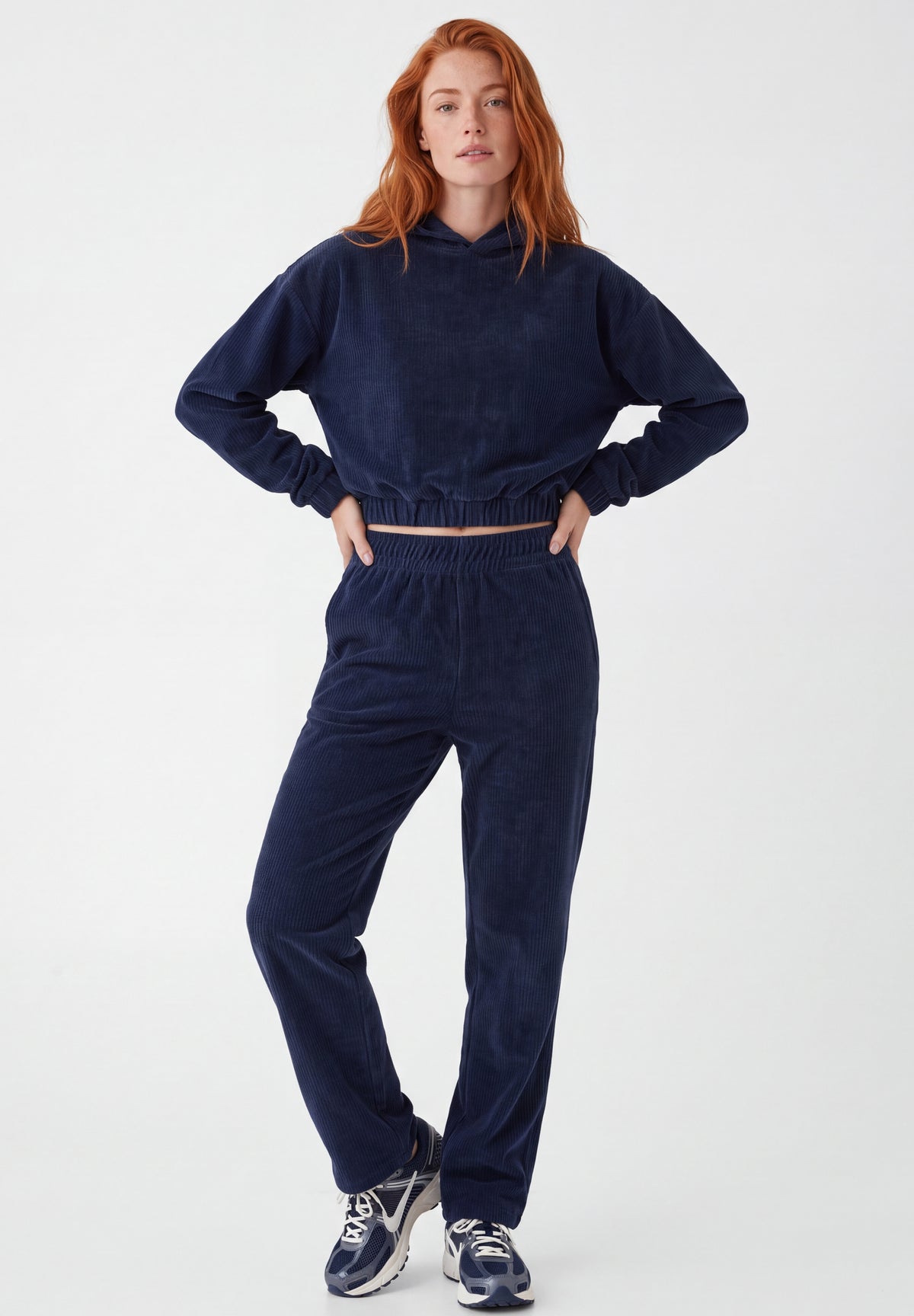 PRISCILLA | Cord-Sweathose aus Bio-Baumwolle