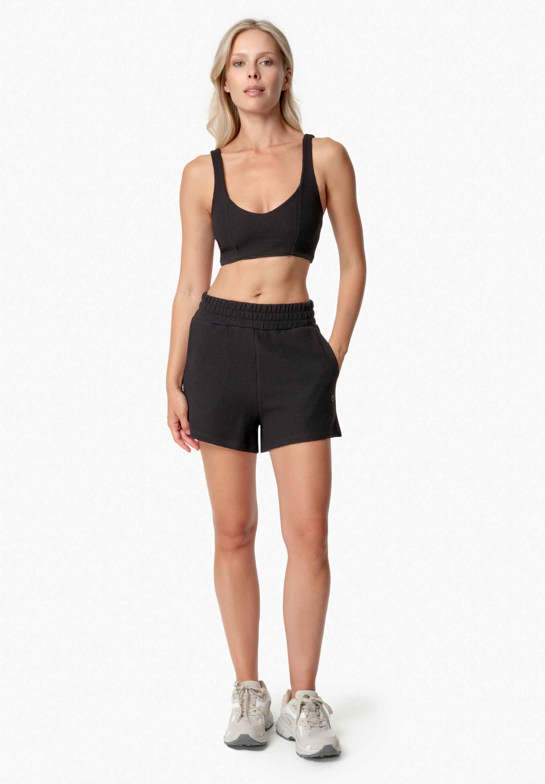 SAVANNA | Waffel Shorts aus Bio-Baumwolle und recyceltem Polyester