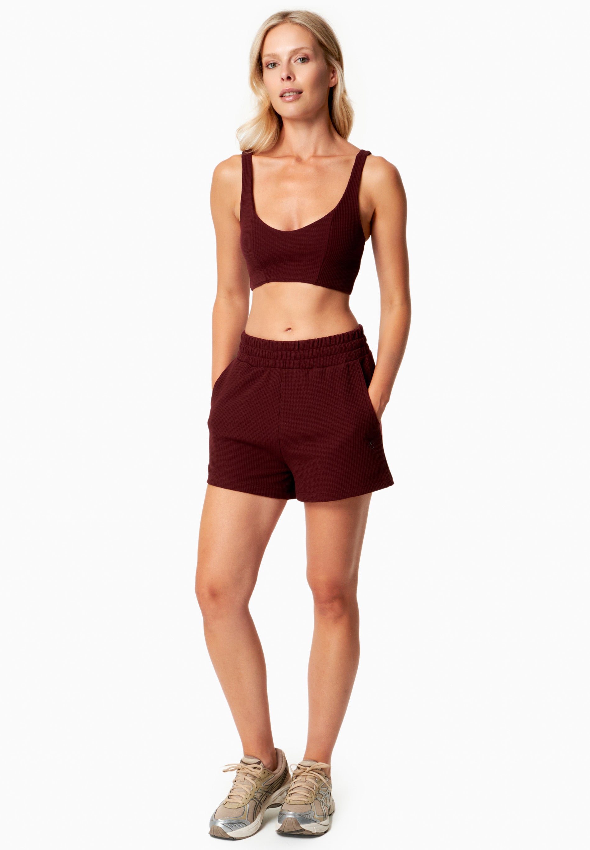 SAVANNA | Waffel Shorts aus Bio-Baumwolle und recyceltem Polyester