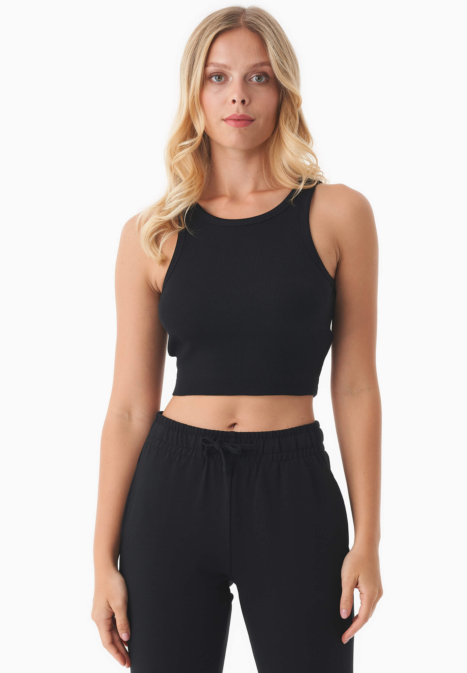 SONNIA | Cropped Rib Top aus Bio-Baumwolle