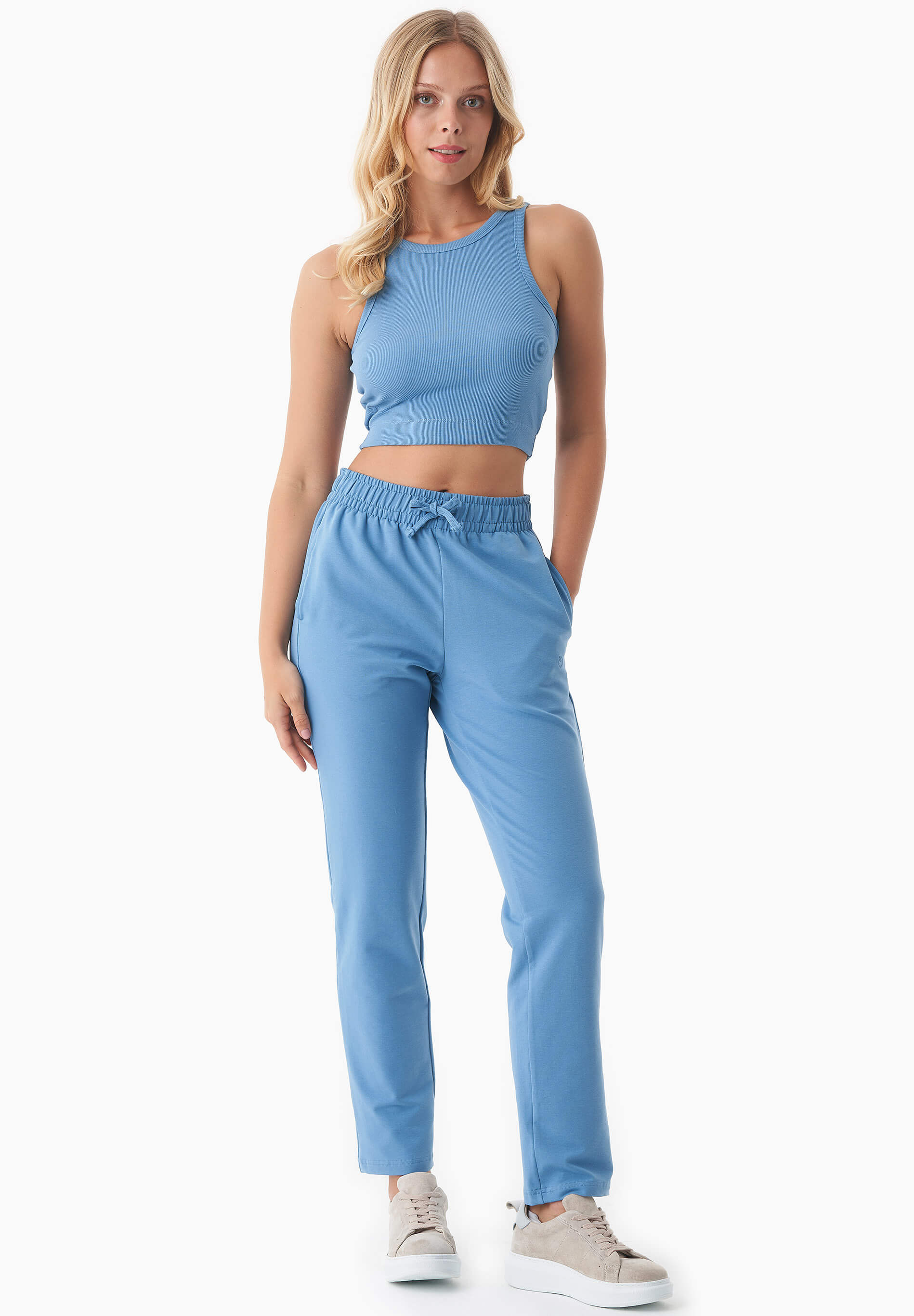 SONNIA | Cropped Rib Top aus Bio-Baumwolle